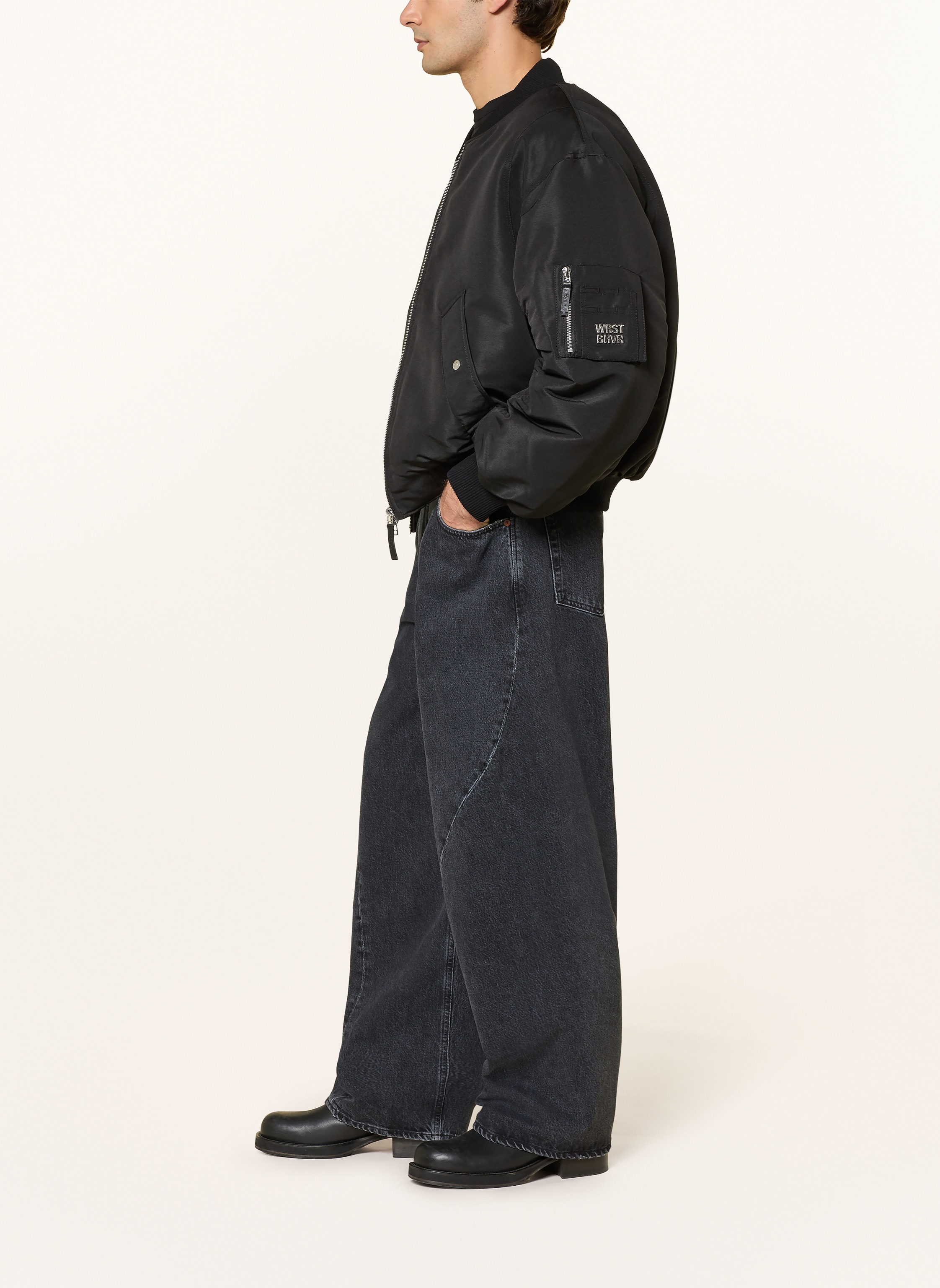 Thumbnail - Agolde Jeans Twist Wide Fit schwarz