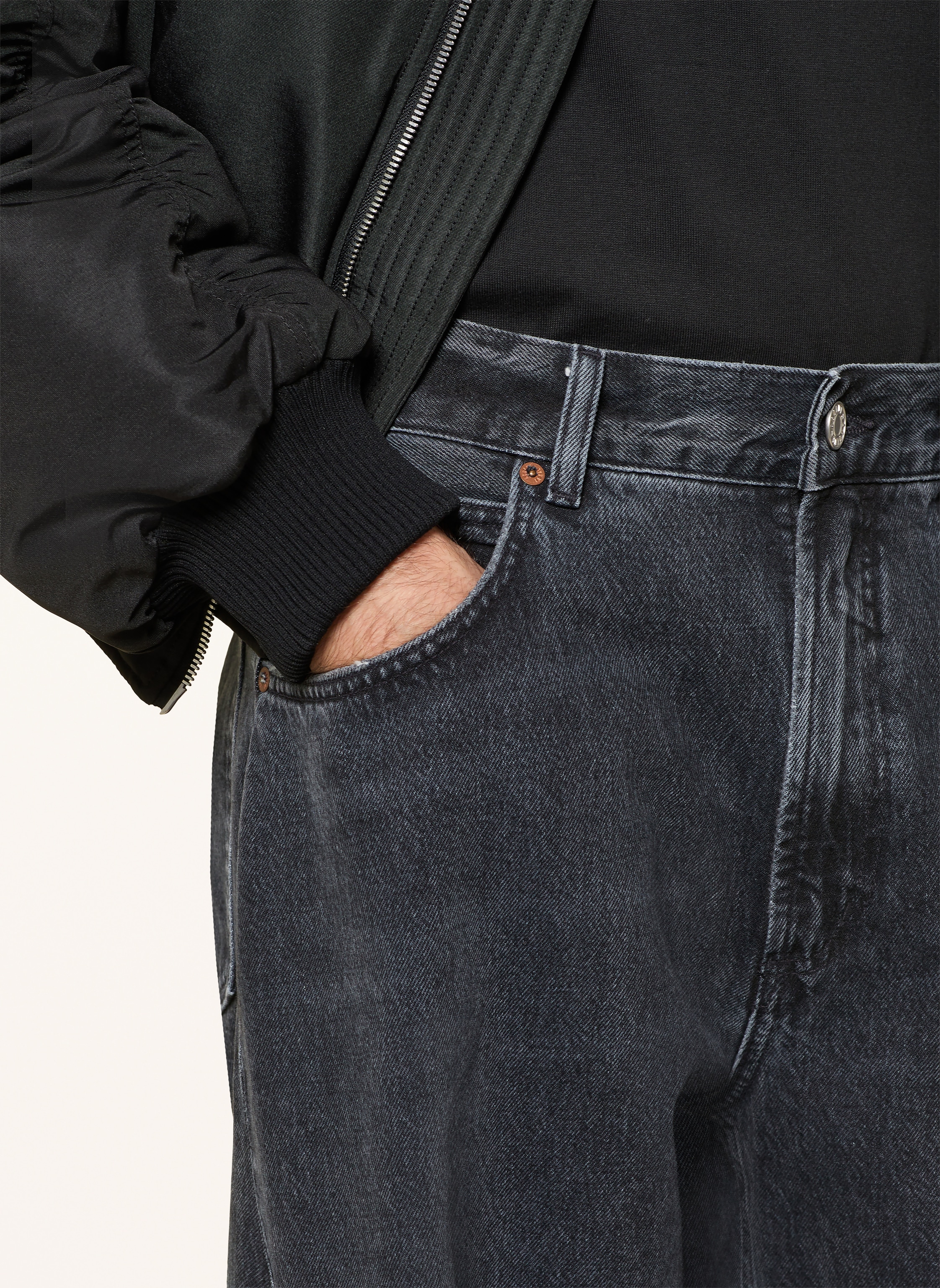 Thumbnail - Agolde Jeans Twist Wide Fit schwarz