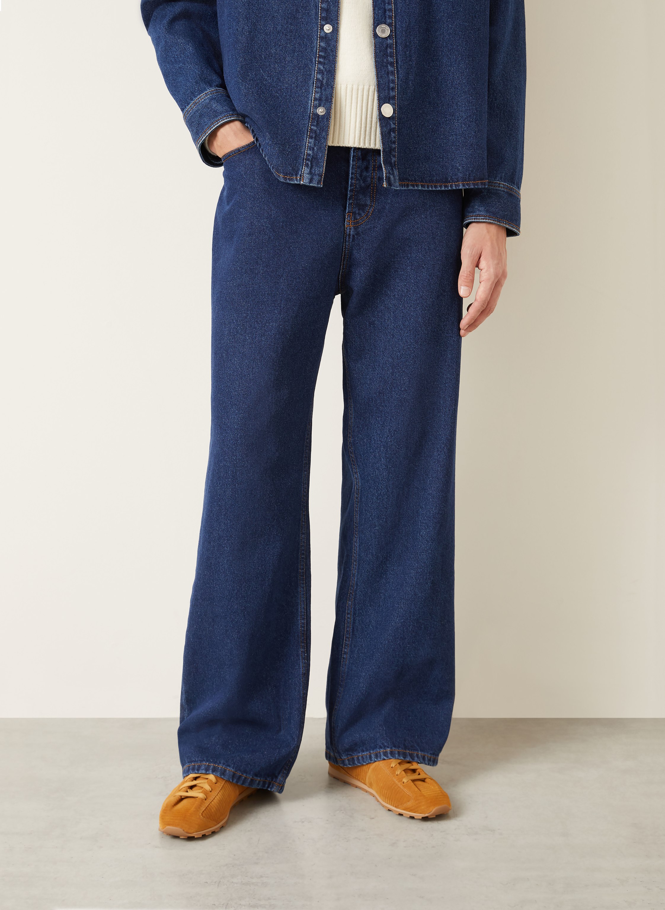 Thumbnail - Ami Paris Jeans Relaxed Fit blau