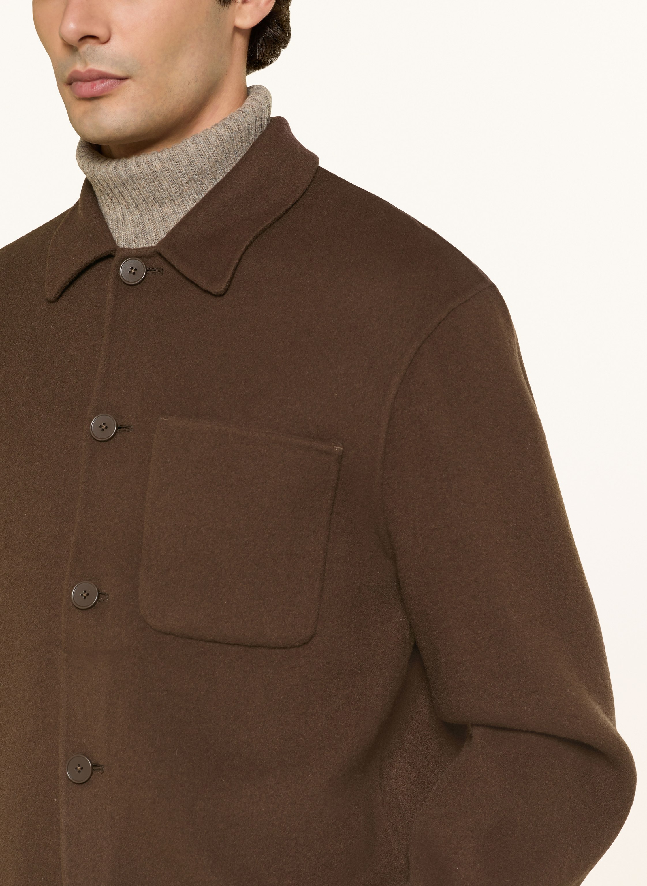 Thumbnail - Officine Générale Overjacket Hamilton braun