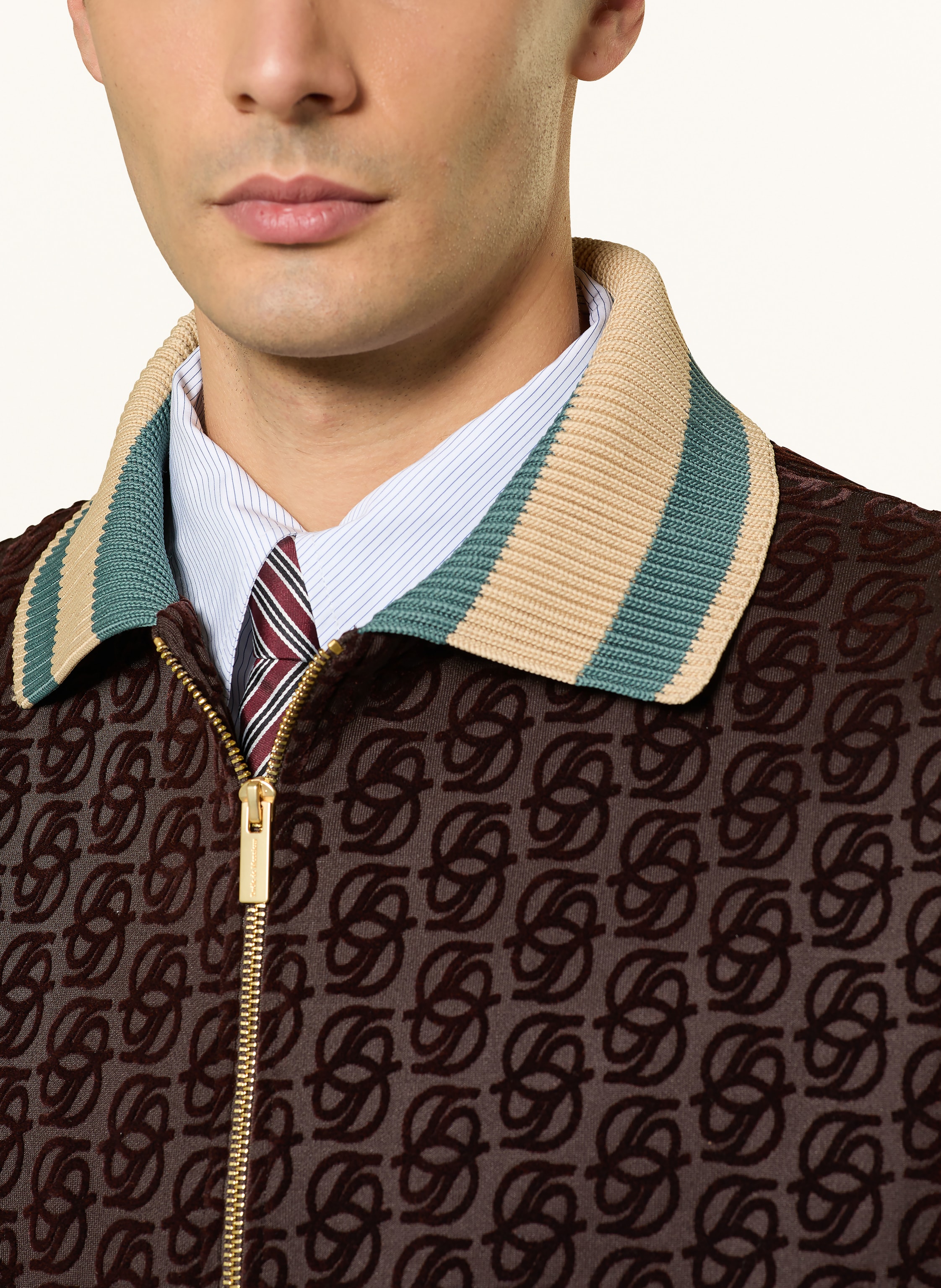 Thumbnail - Drôle De Monsieur Sweatjacke La Veste Survêtement Monogramme braun