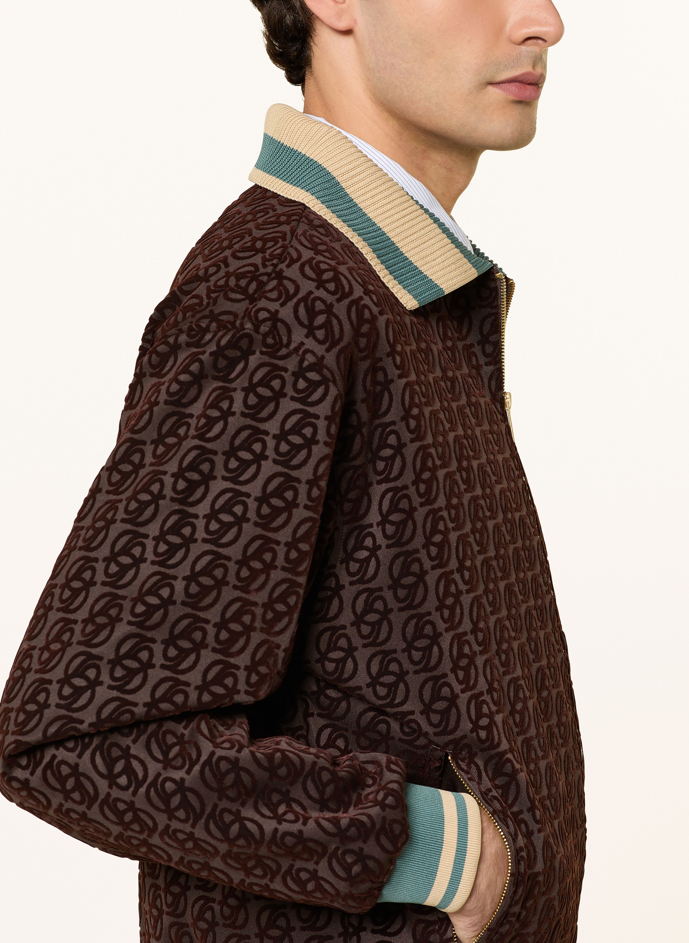 Thumbnail - Drôle De Monsieur Sweatjacke La Veste Survêtement Monogramme braun