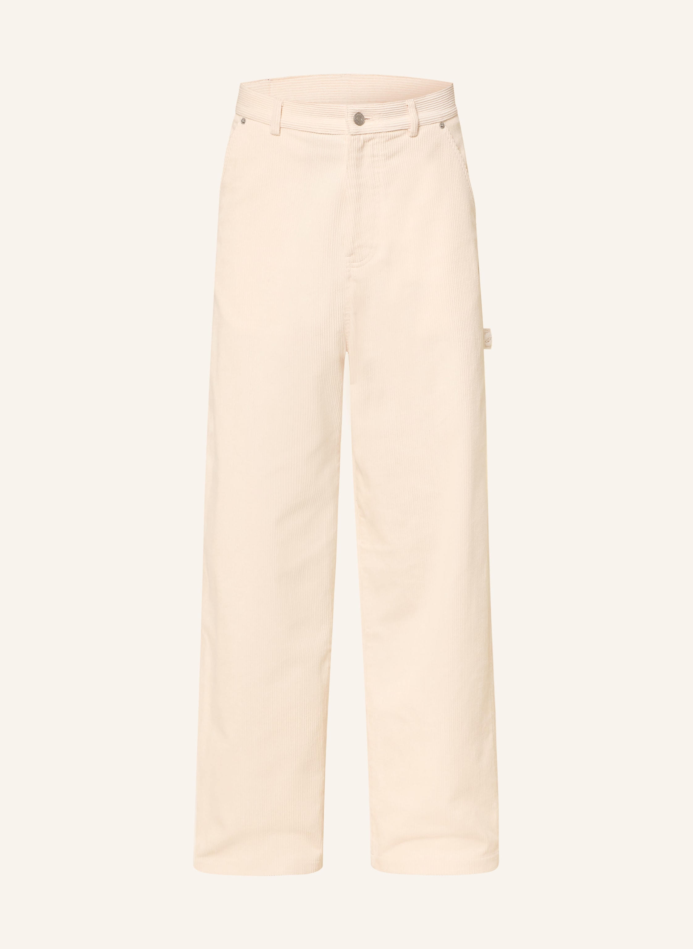 Drôle De Monsieur Cordhose Oversized Fit weiss