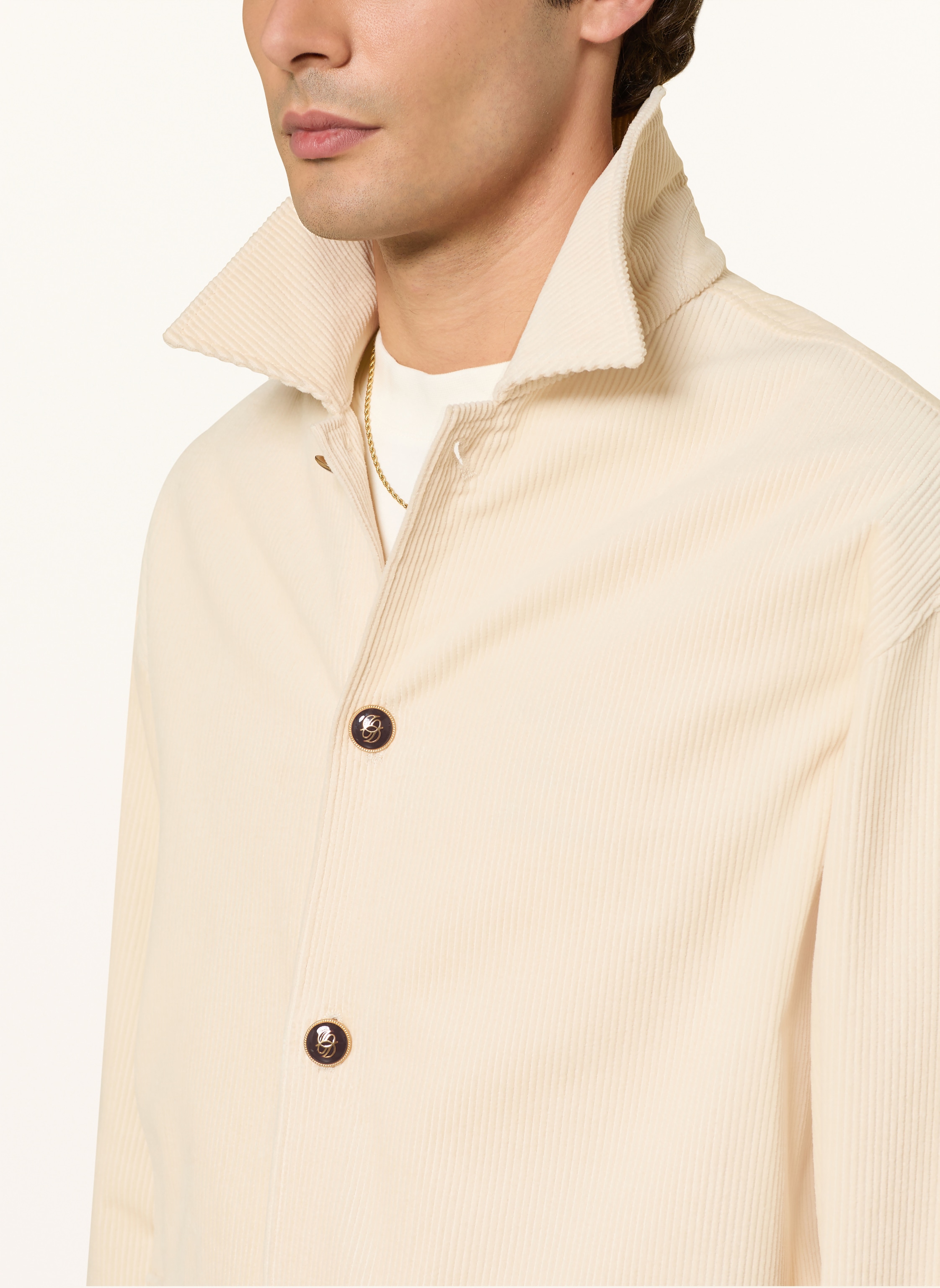 Thumbnail - Drôle De Monsieur Cord-Overjacket La Surchemise Corduroy weiss