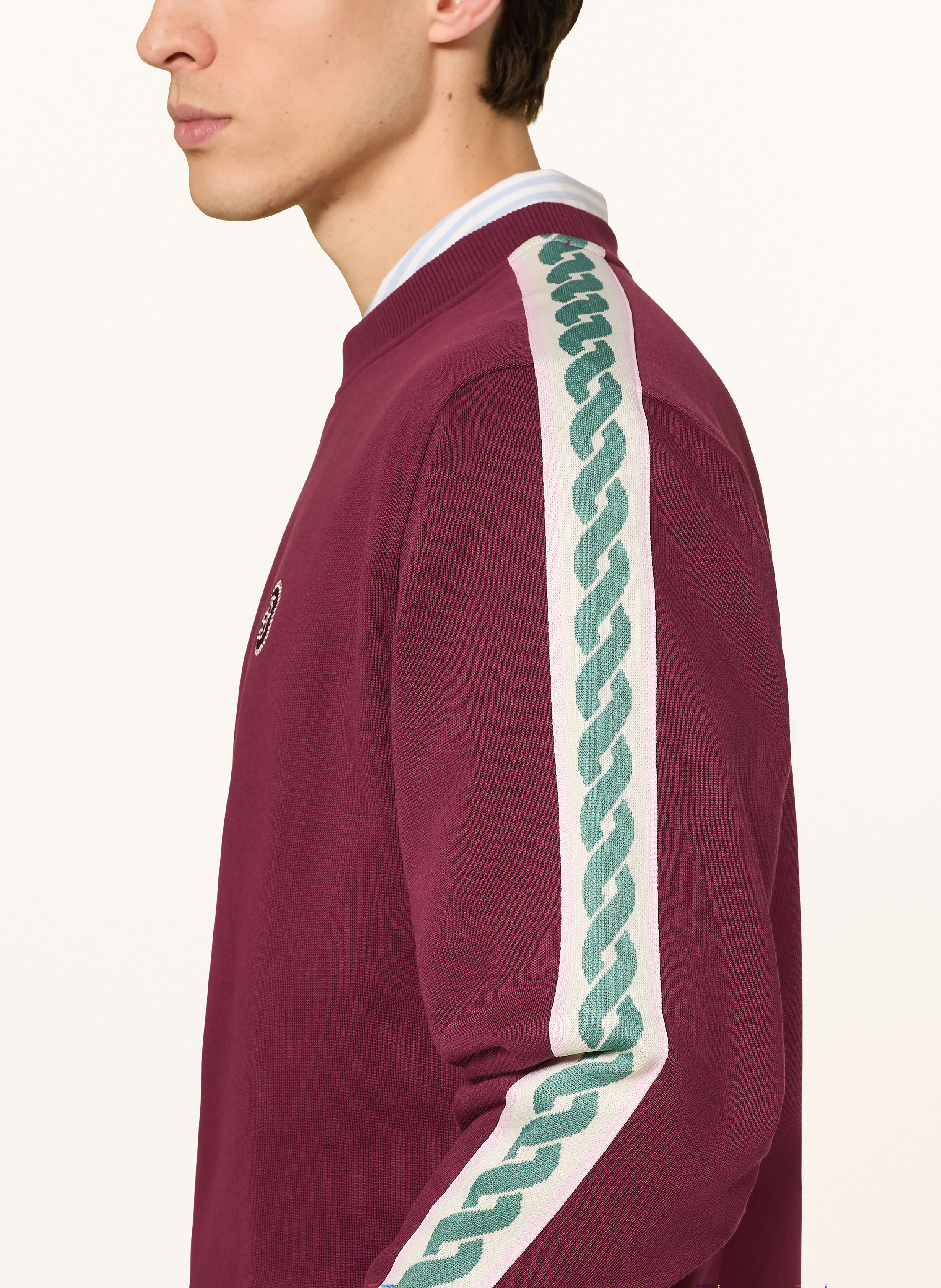 Thumbnail - Drôle De Monsieur Sweatshirt Le Sweatshirt Tresses rot