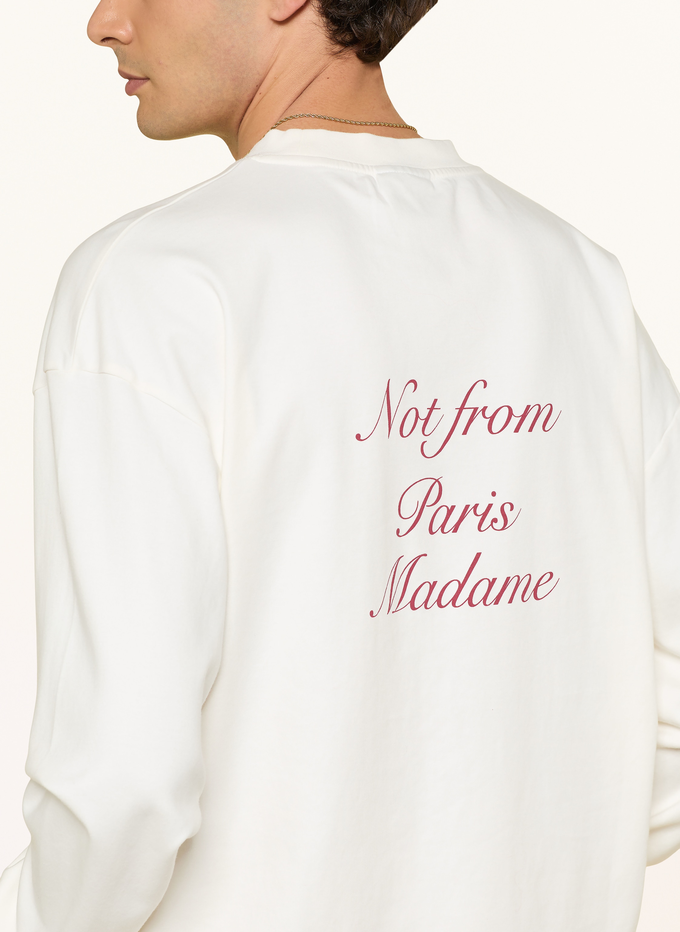 Thumbnail - Drôle De Monsieur Longsleeve Le T-Shirt Slogan Calligraphy weiss