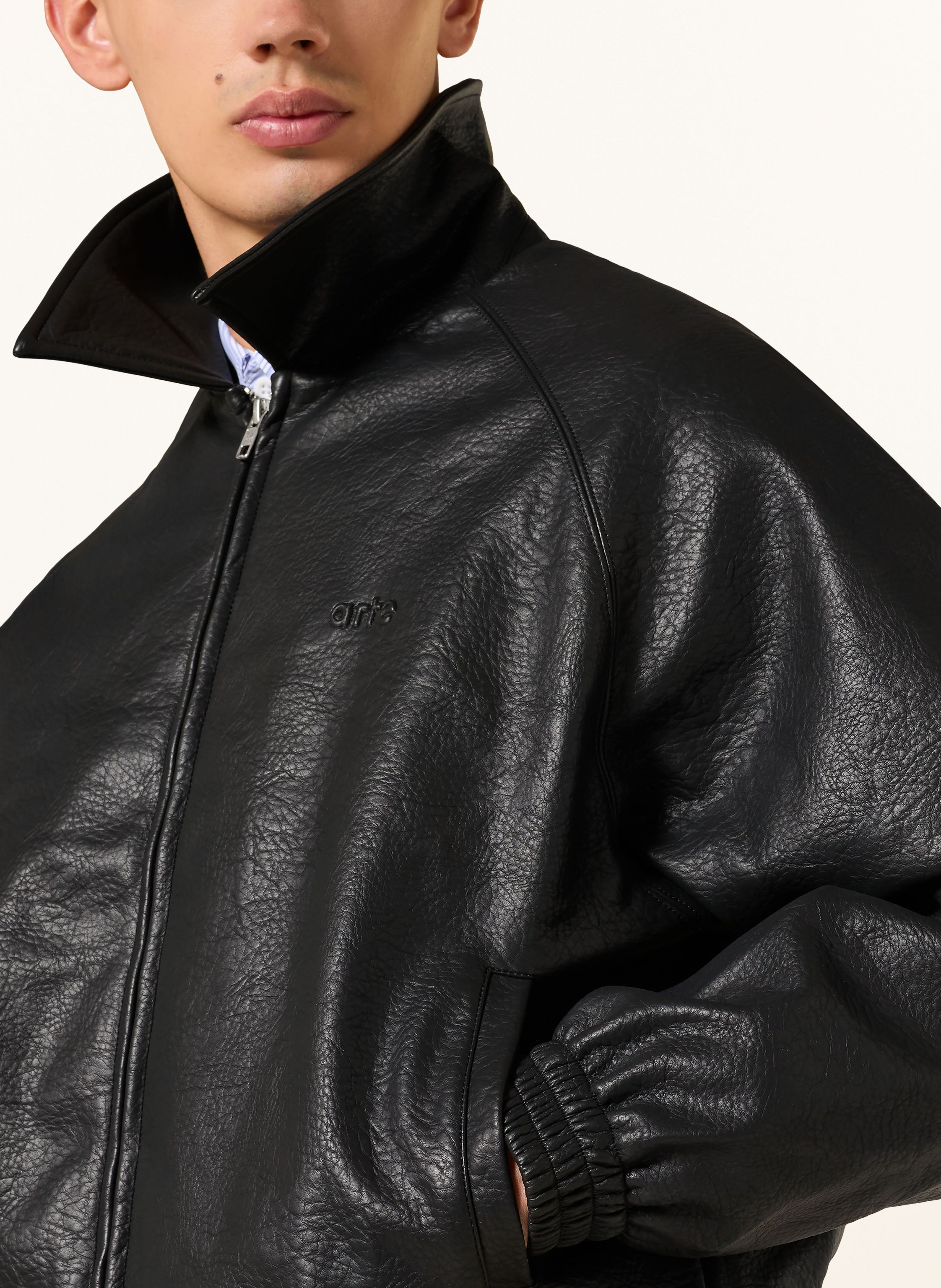 Thumbnail - Arte Antwerp Blouson In Lederoptik schwarz