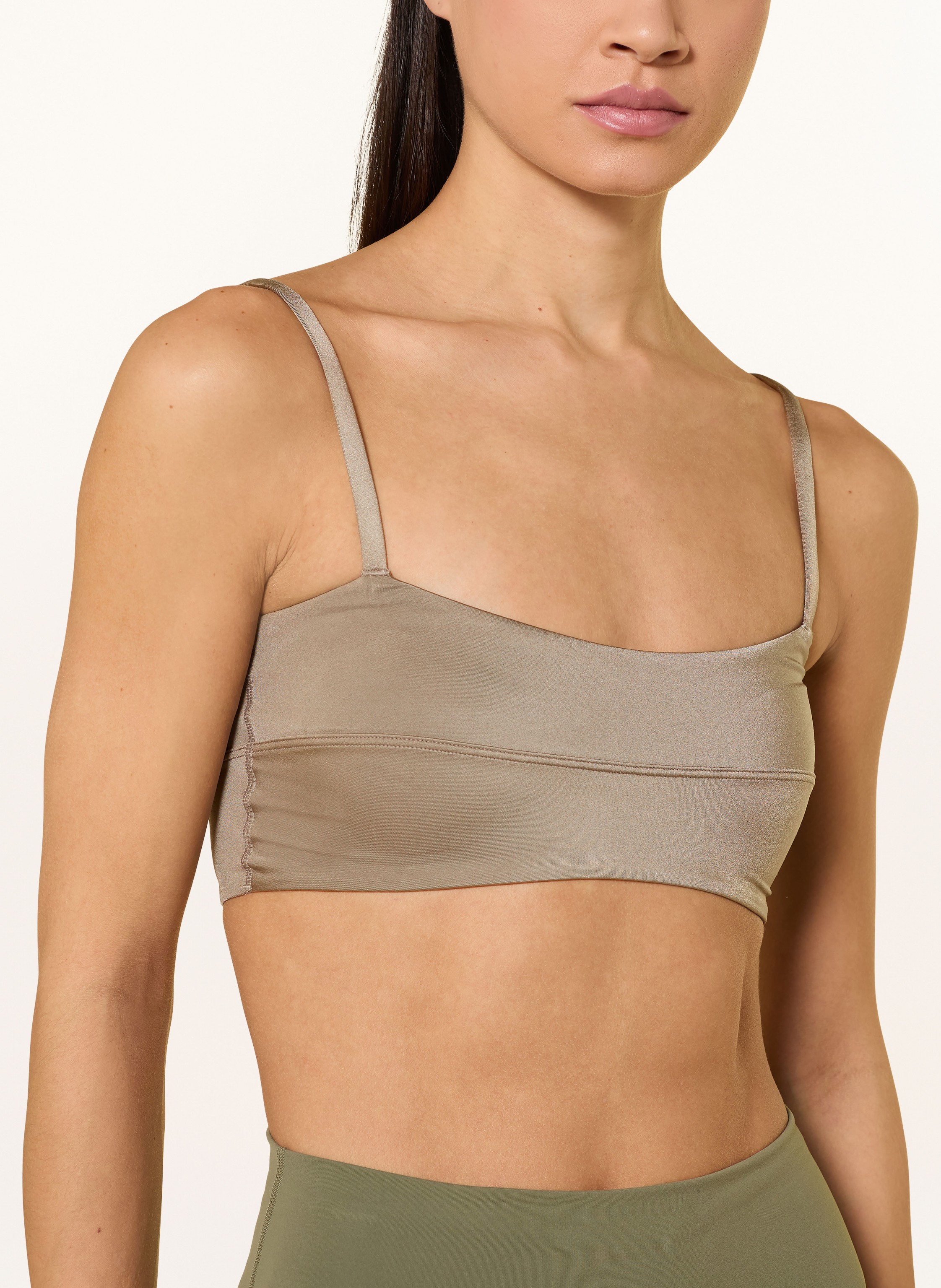 Thumbnail - Lululemon Sport-Bh Aus Satin grau