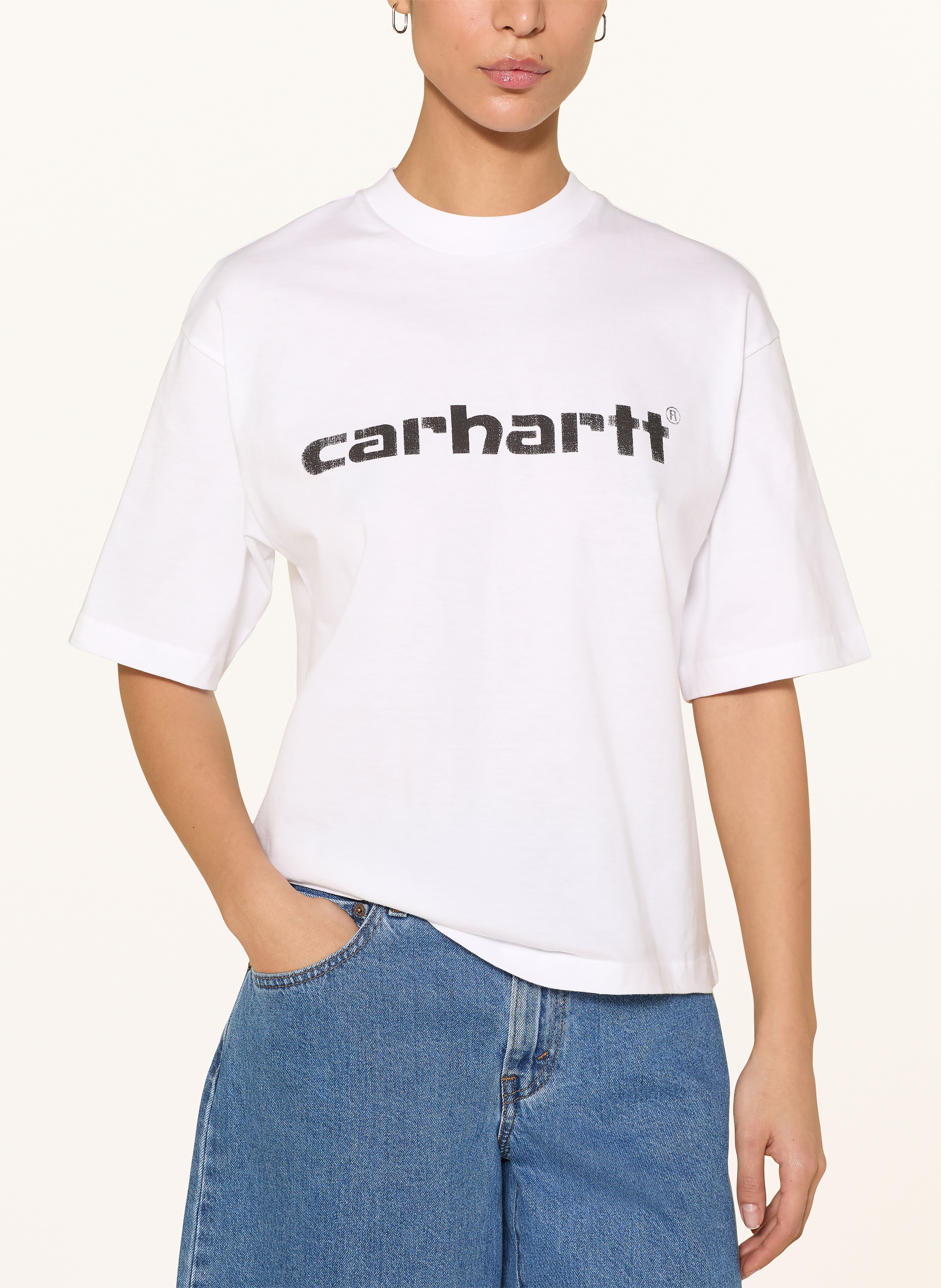 Thumbnail - Carhartt Wip T-Shirt Archive Script weiss