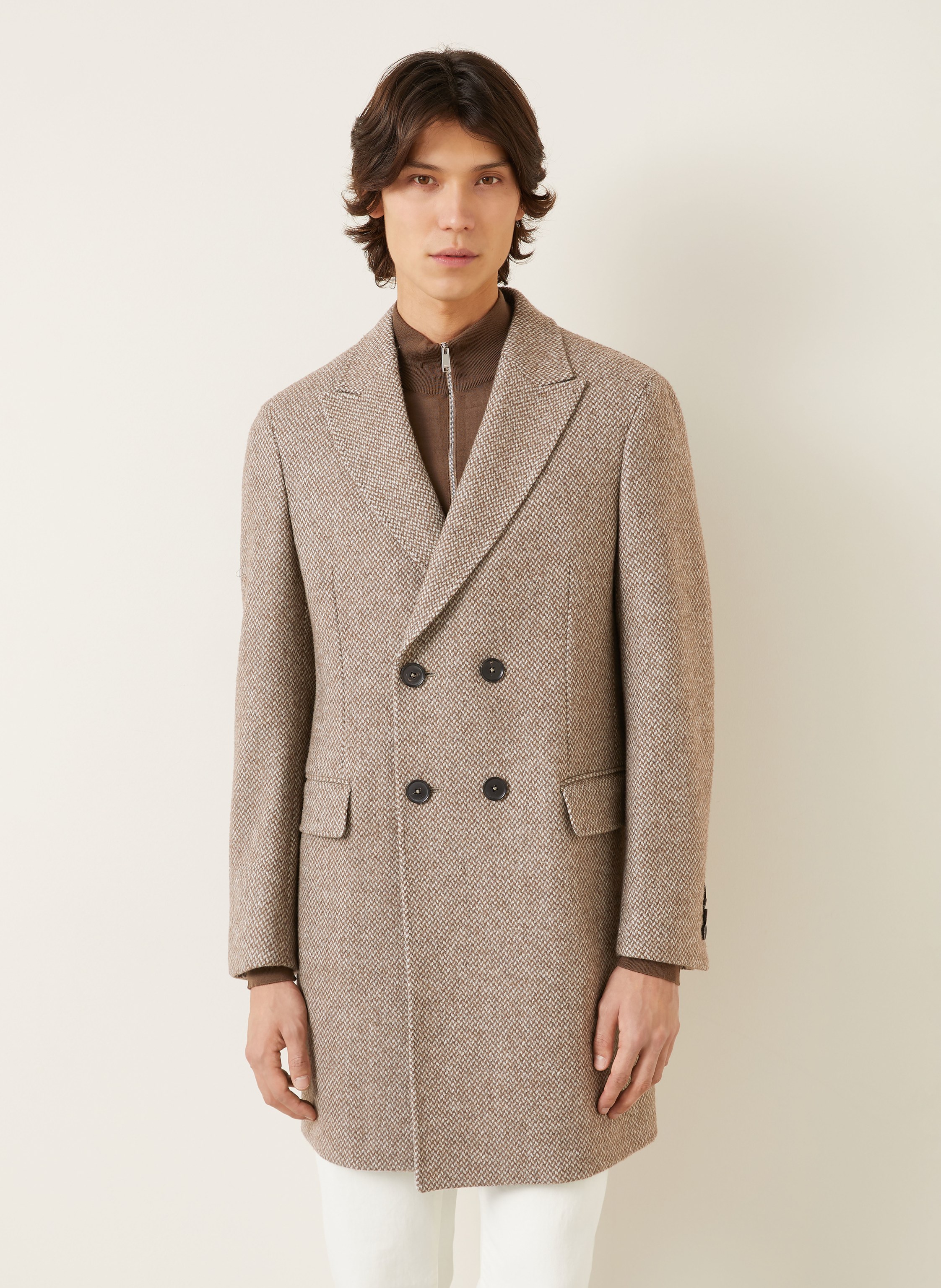 Thumbnail - Zegna Wollmantel beige