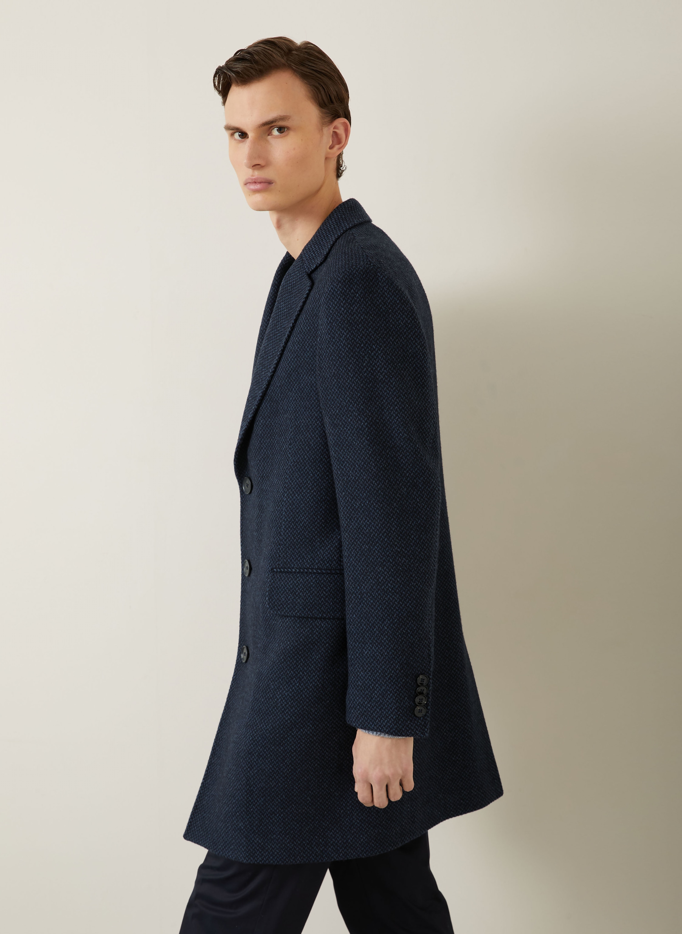 Thumbnail - Zegna Wollmantel blau