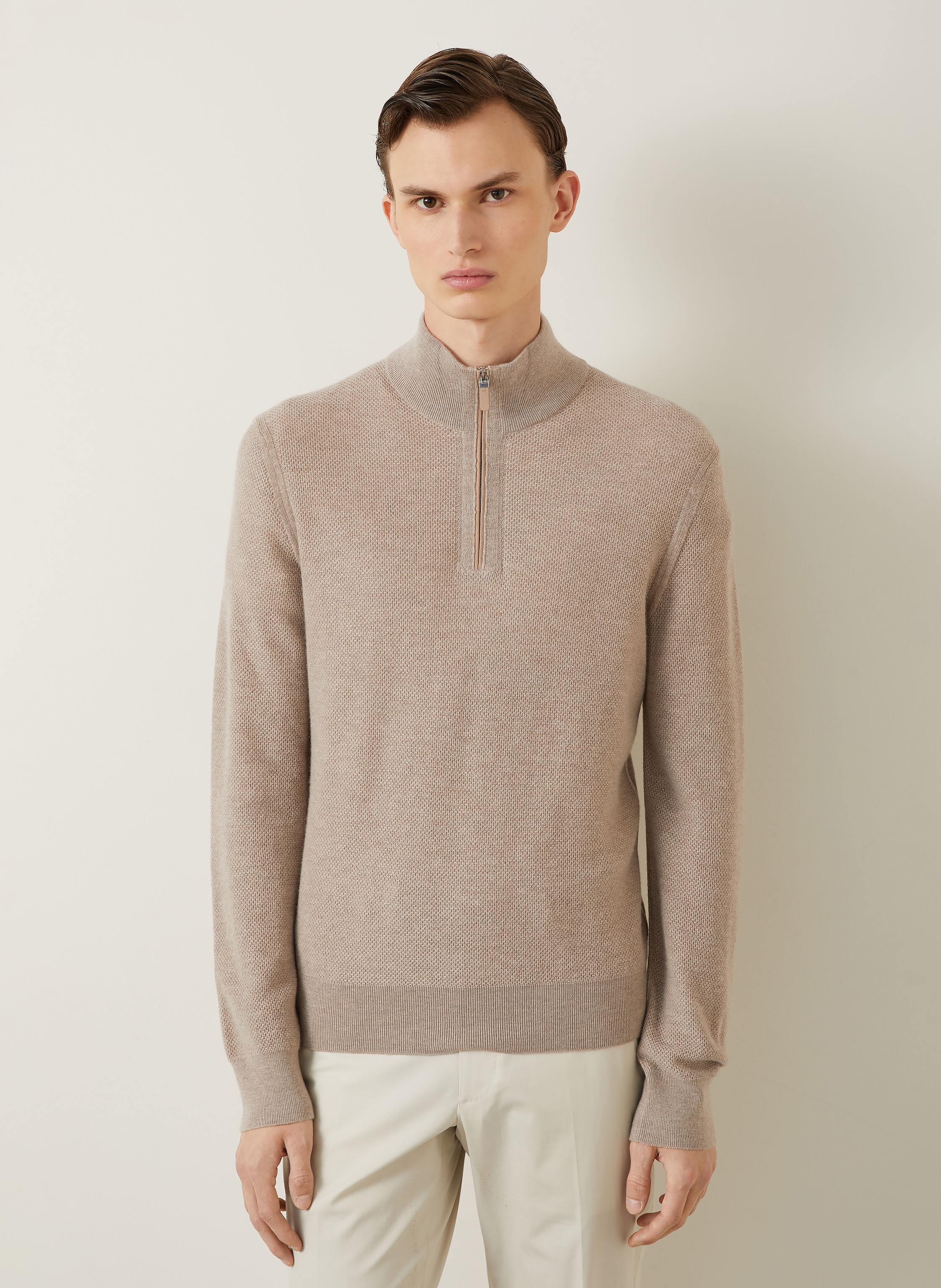 Thumbnail - Zegna Cashmere-Troyer beige
