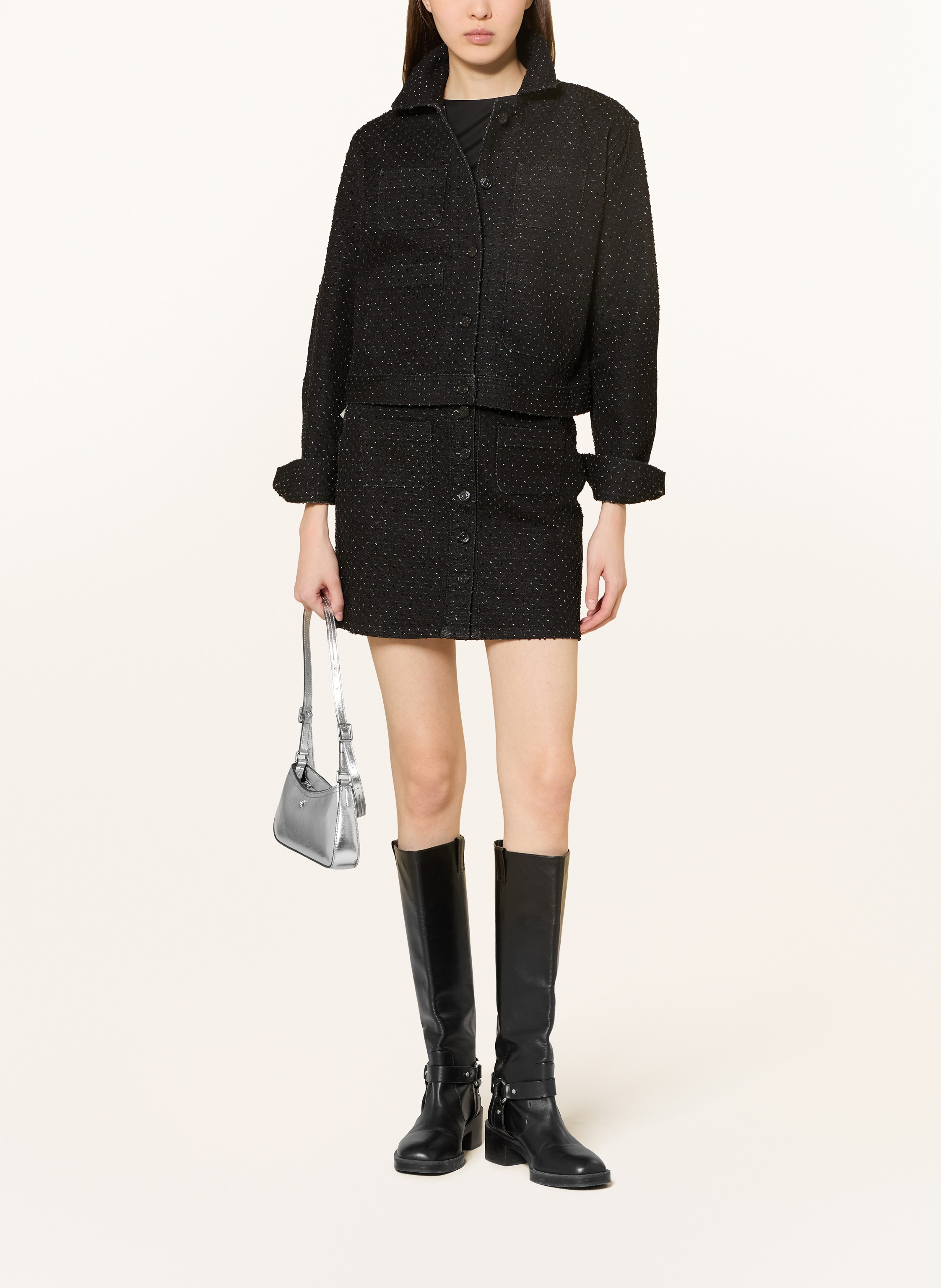 Thumbnail - Calvin Klein Schultertasche Small silber