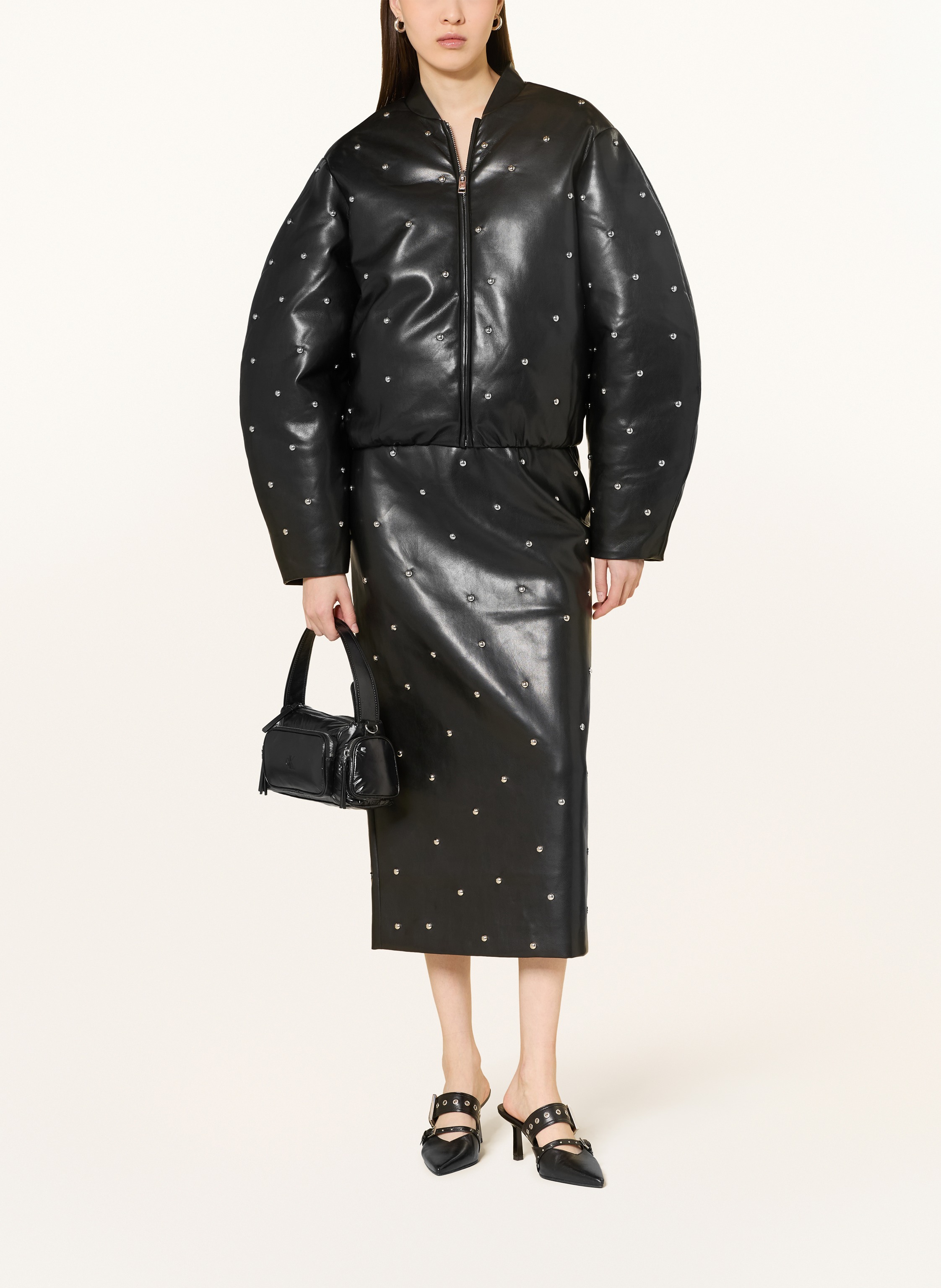 Thumbnail - Calvin Klein Handtasche Pocket Shiny Small schwarz