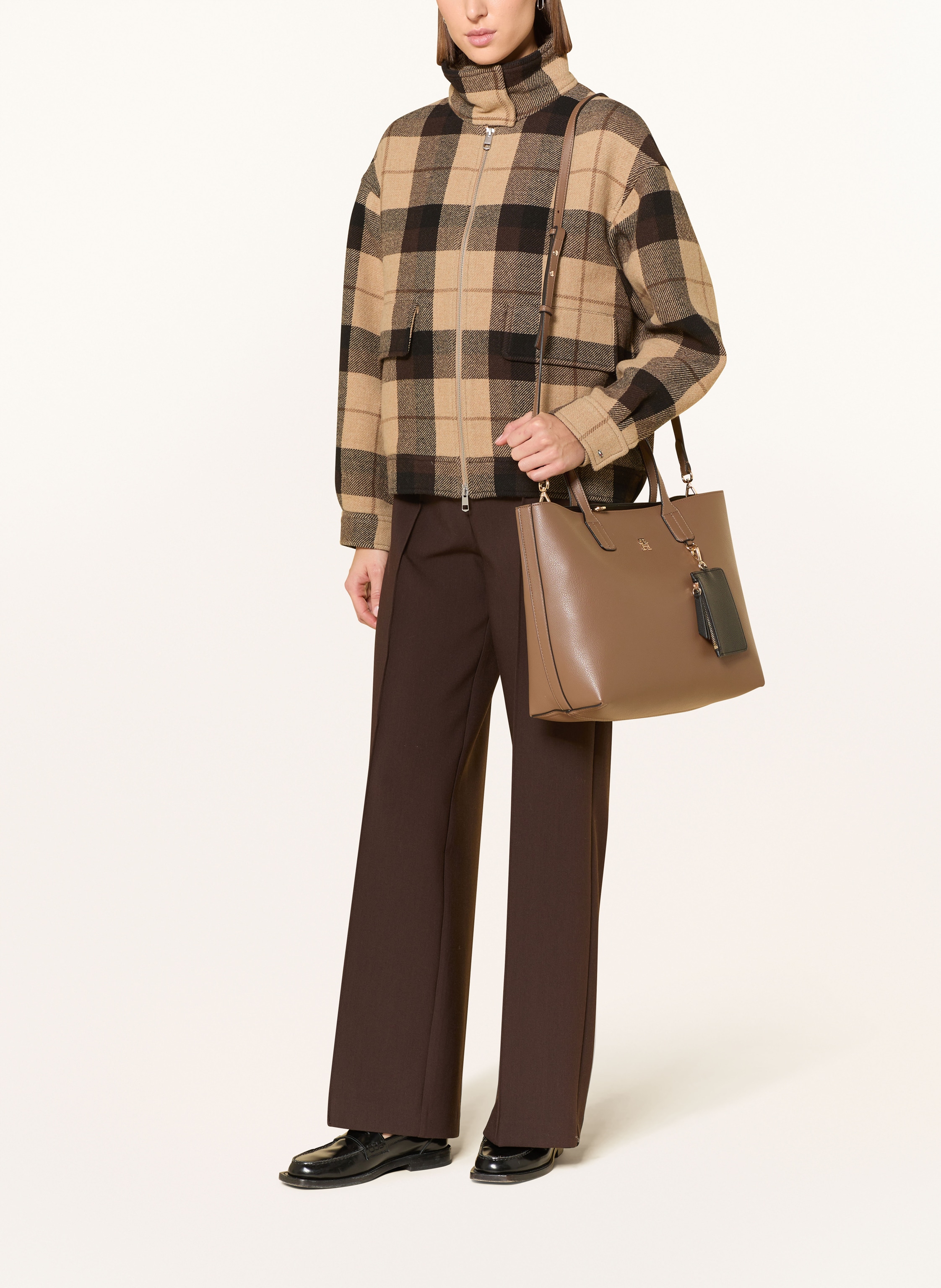 Thumbnail - Tommy Hilfiger Handtasche Satchel Mit Pouch beige