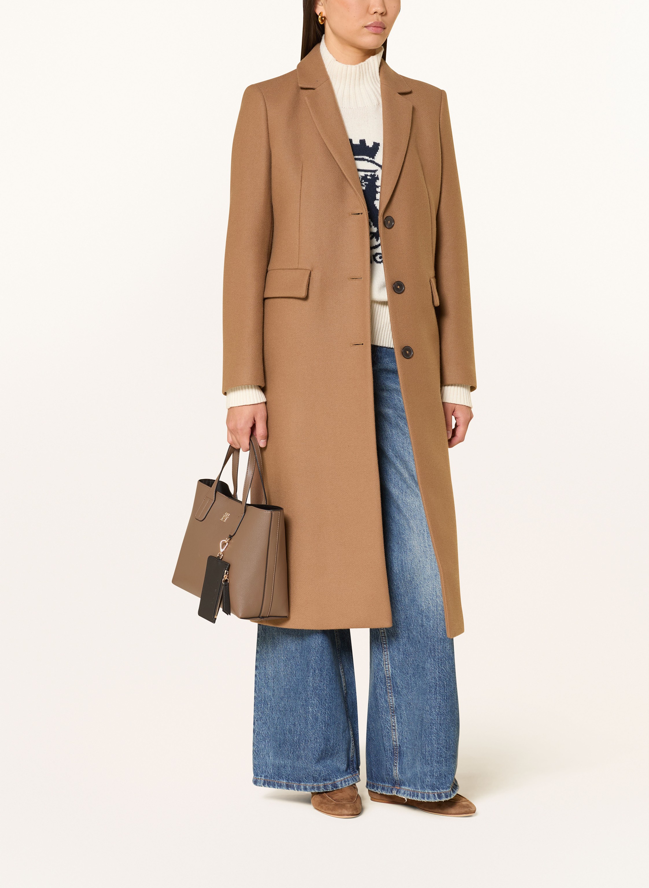 Tommy Hilfiger Handtasche Th Icon beige – Bild 2