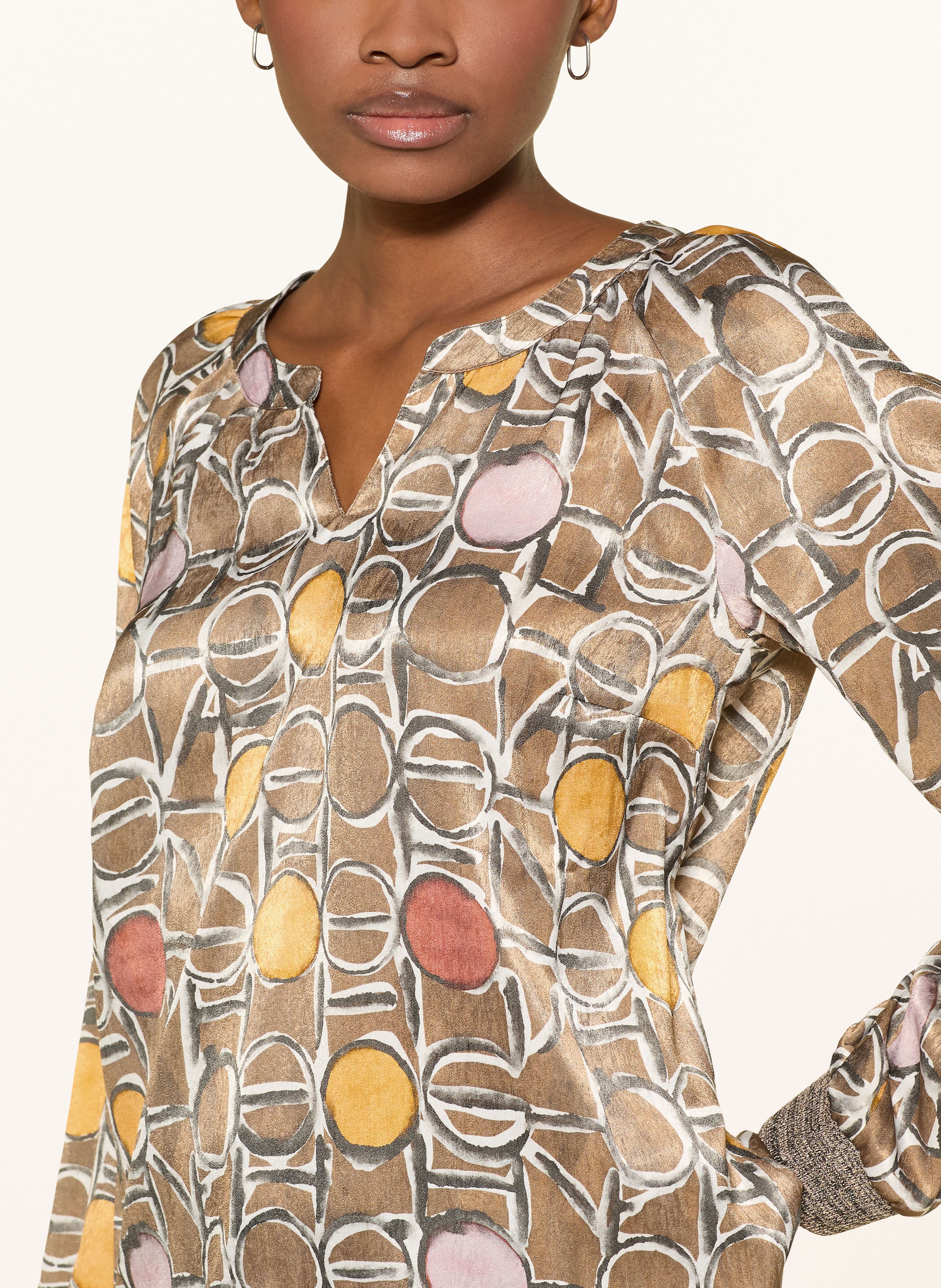 Thumbnail - Cartoon Blusenshirt braun