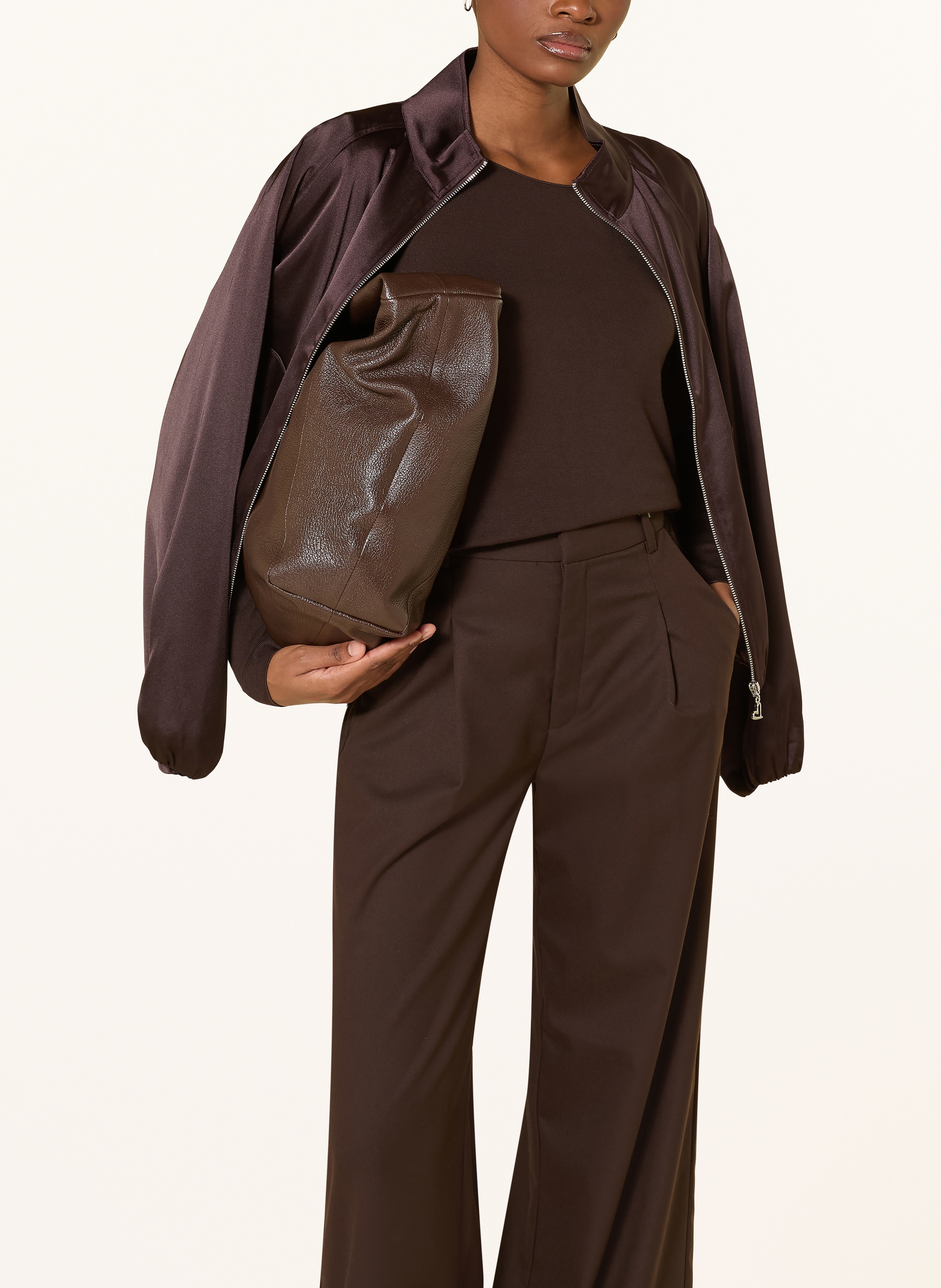 Thumbnail - Cartoon Satinblouson braun