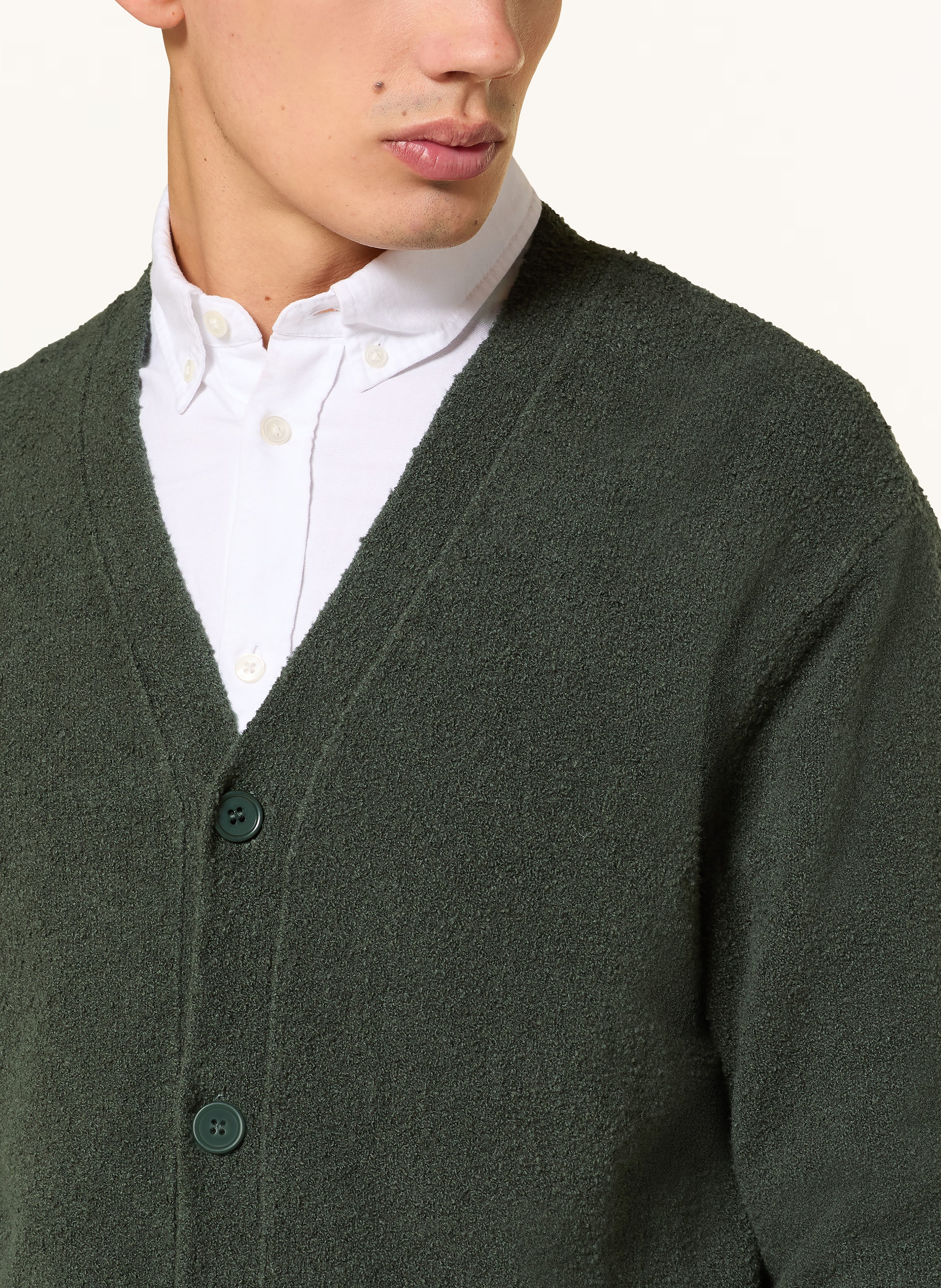 Thumbnail - Samsøe Samsøe Strickjacke Sanino gruen