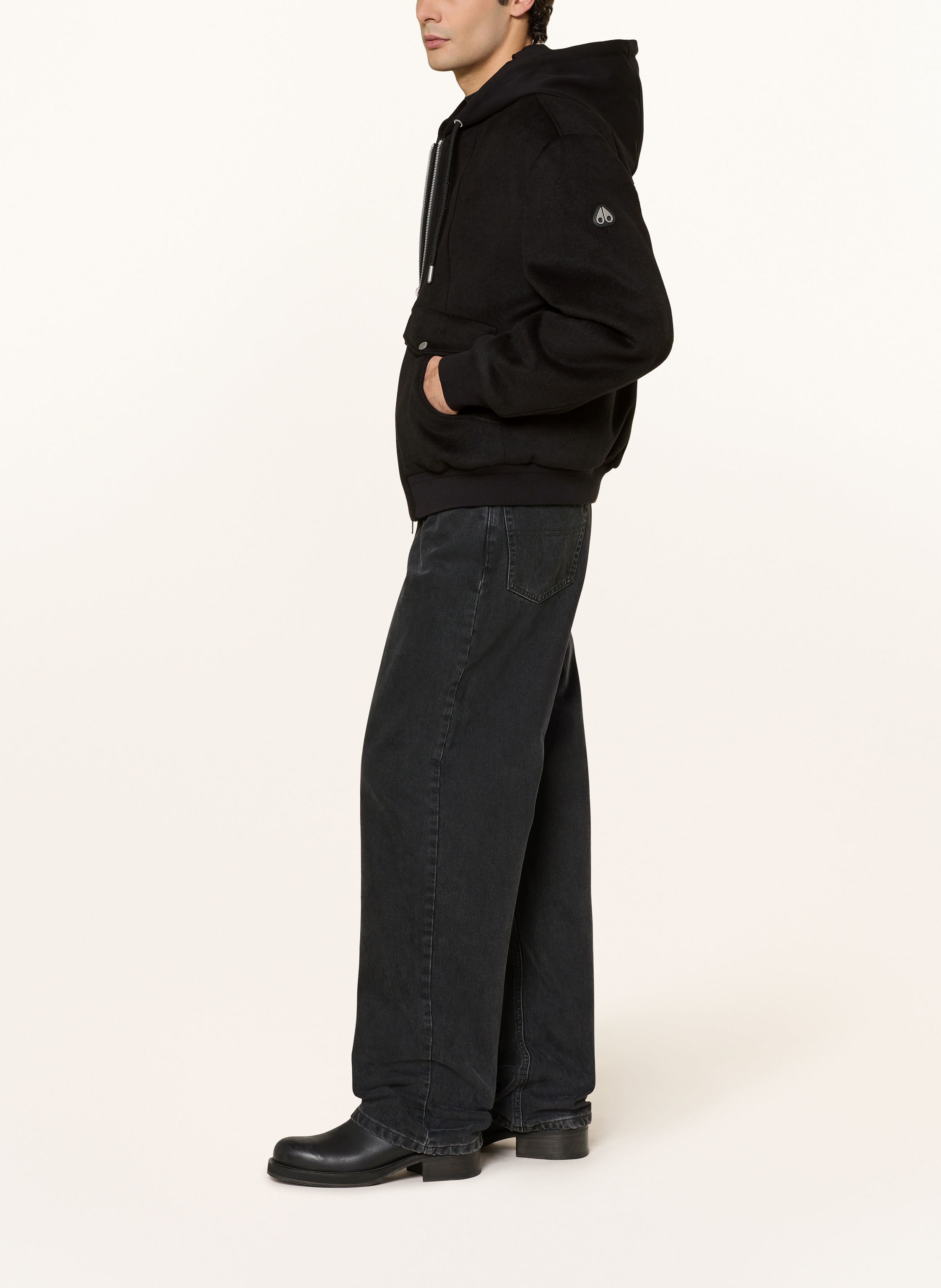 Thumbnail - Moose Knuckles Blouson Elington Mit Abnehmbarer Kapuze schwarz