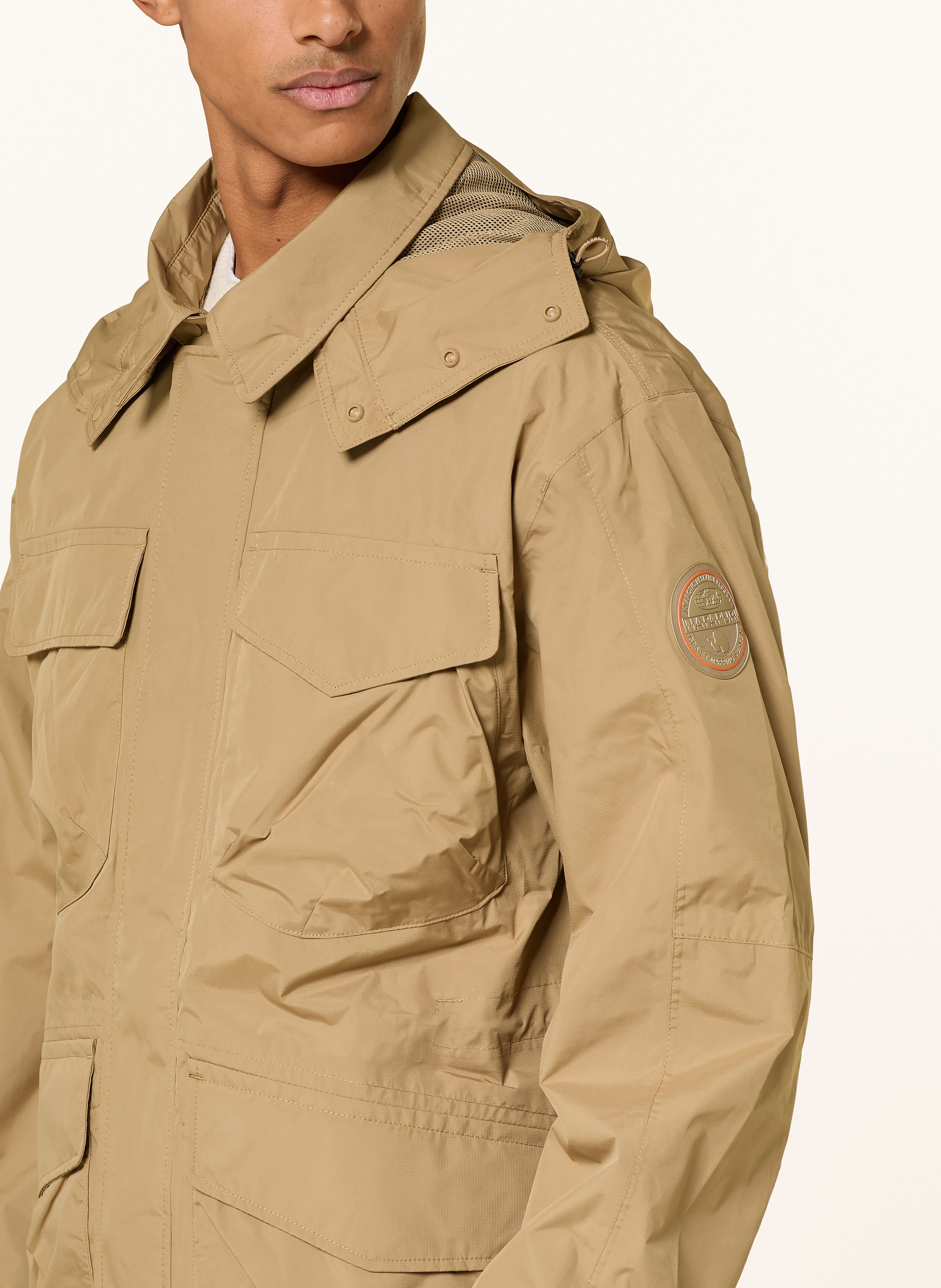 Thumbnail - Napapijri Fieldjacket Rivalto Mit Abnehmbarer Kapuze beige