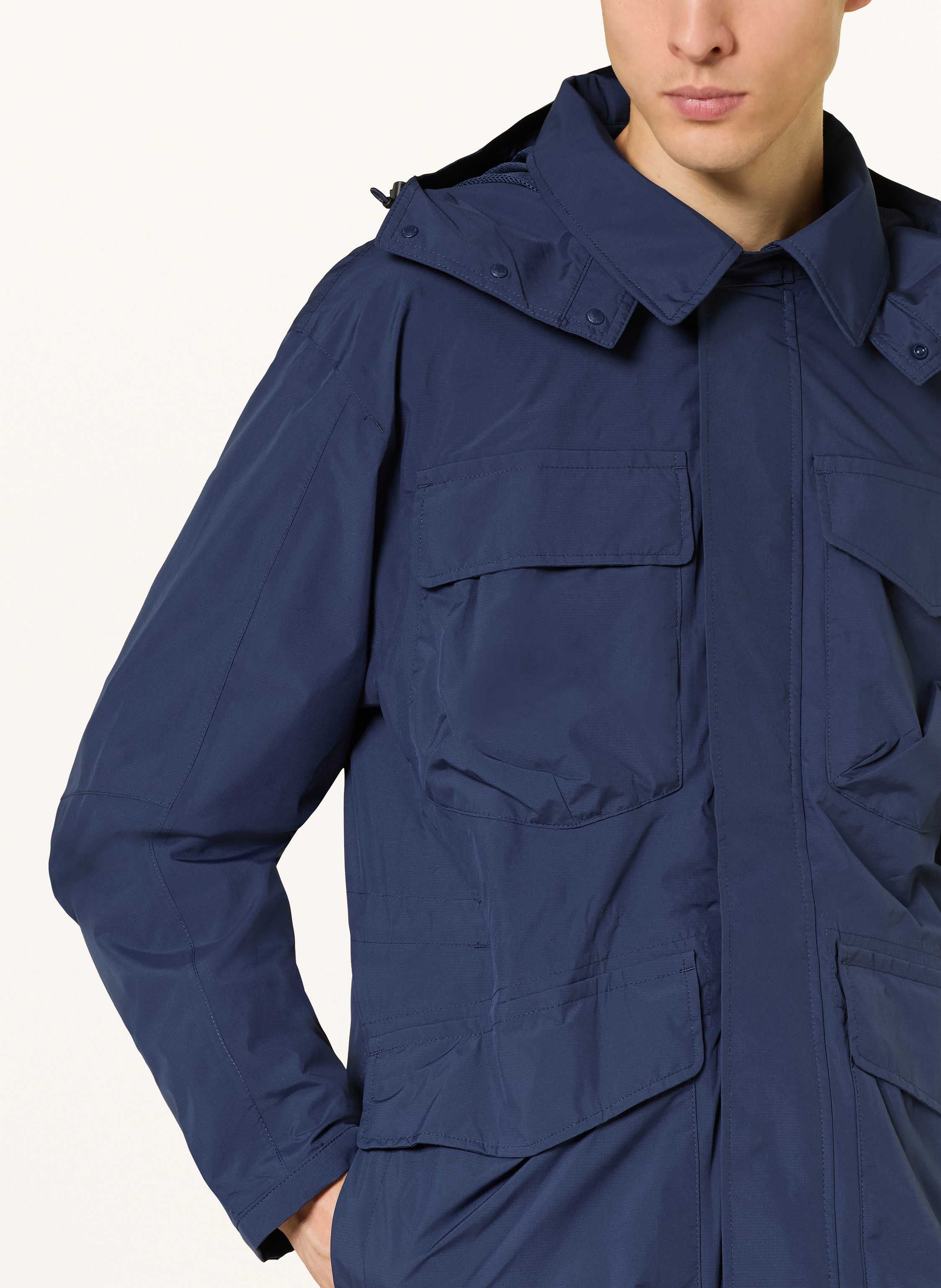 Thumbnail - Napapijri Fieldjacket Rivalto Mit Abnehmbarer Kapuze blau