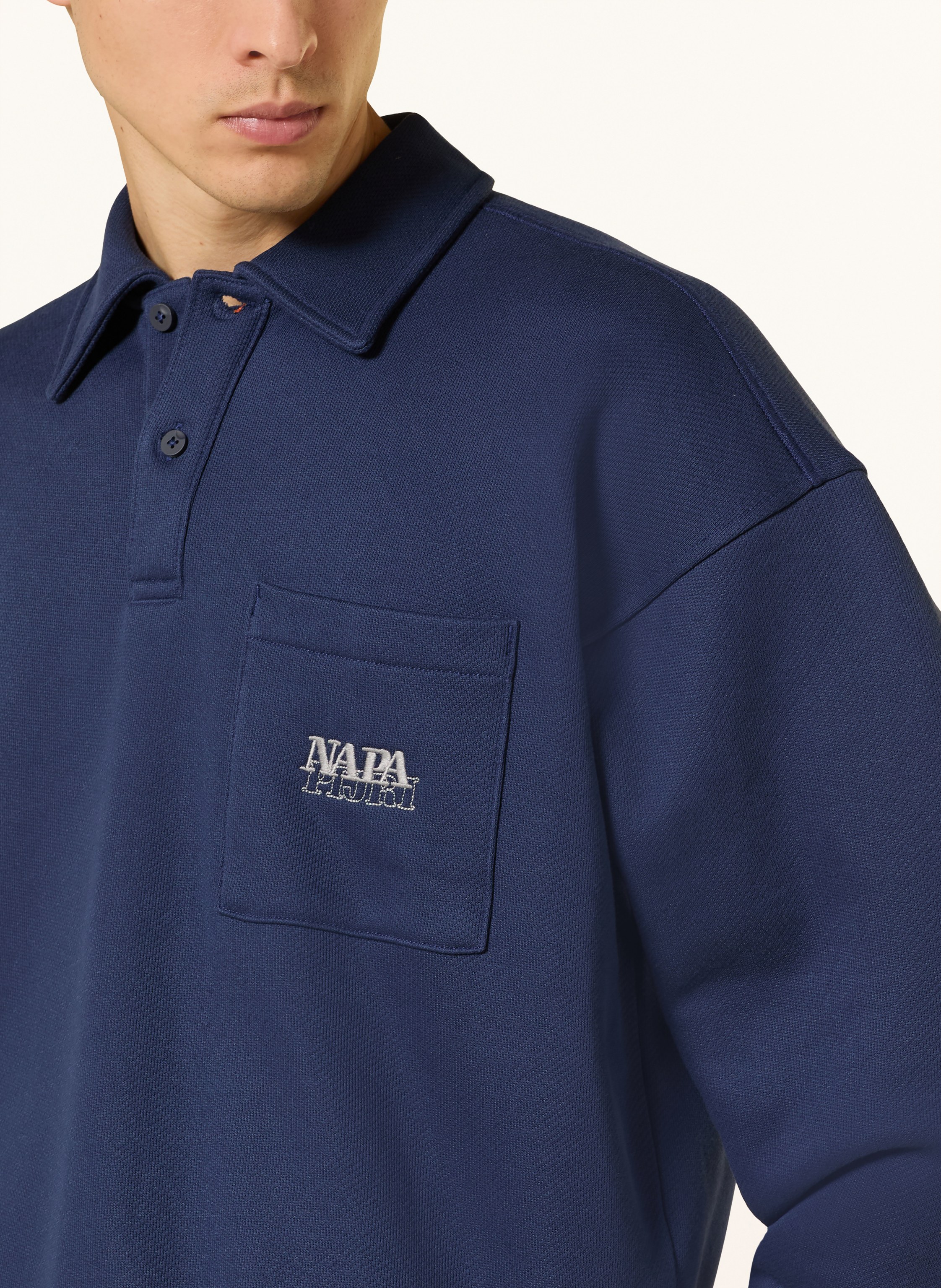 Thumbnail - Napapijri Jersey-Poloshirt Mirrat blau
