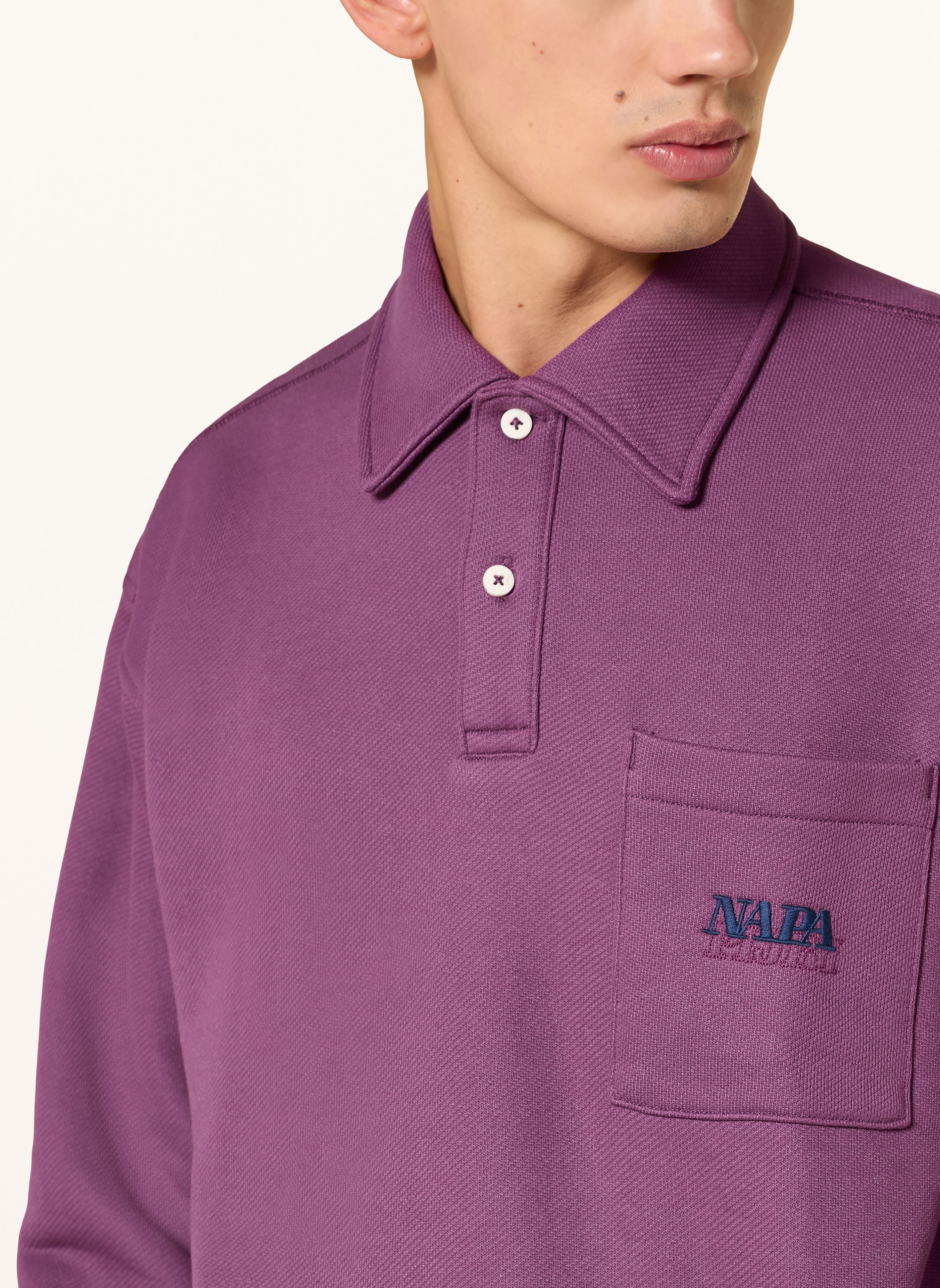 Thumbnail - Napapijri Jersey-Poloshirt Mirrat lila