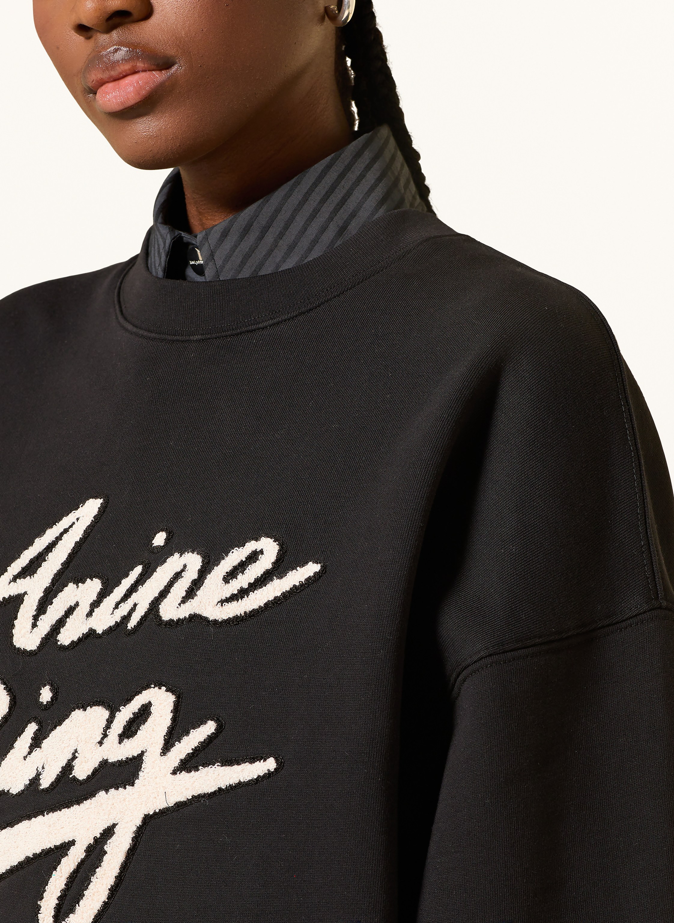 Thumbnail - Anine Bing Sweatshirt Miles schwarz