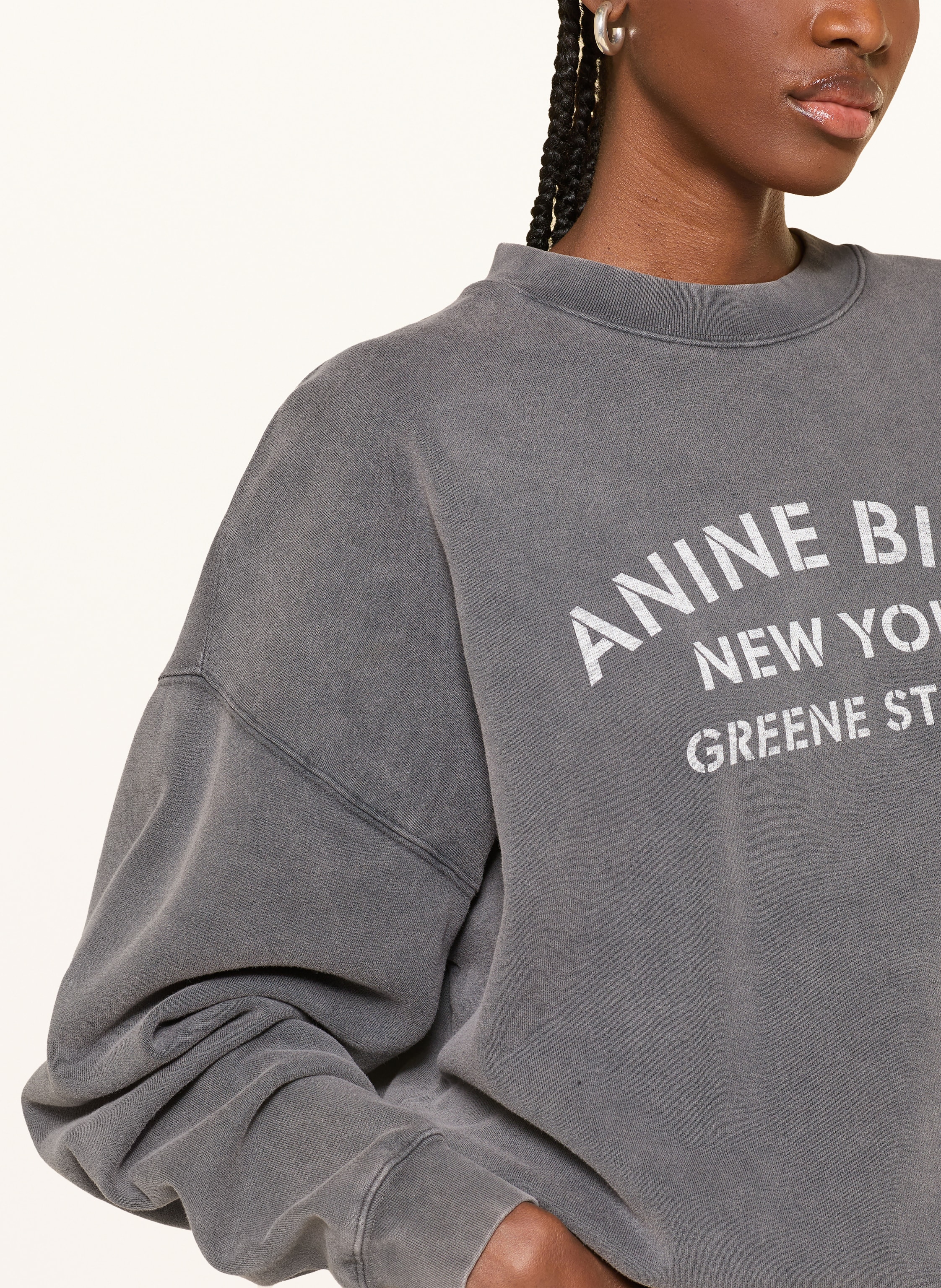 Thumbnail - Anine Bing Sweatshirt Miles grau