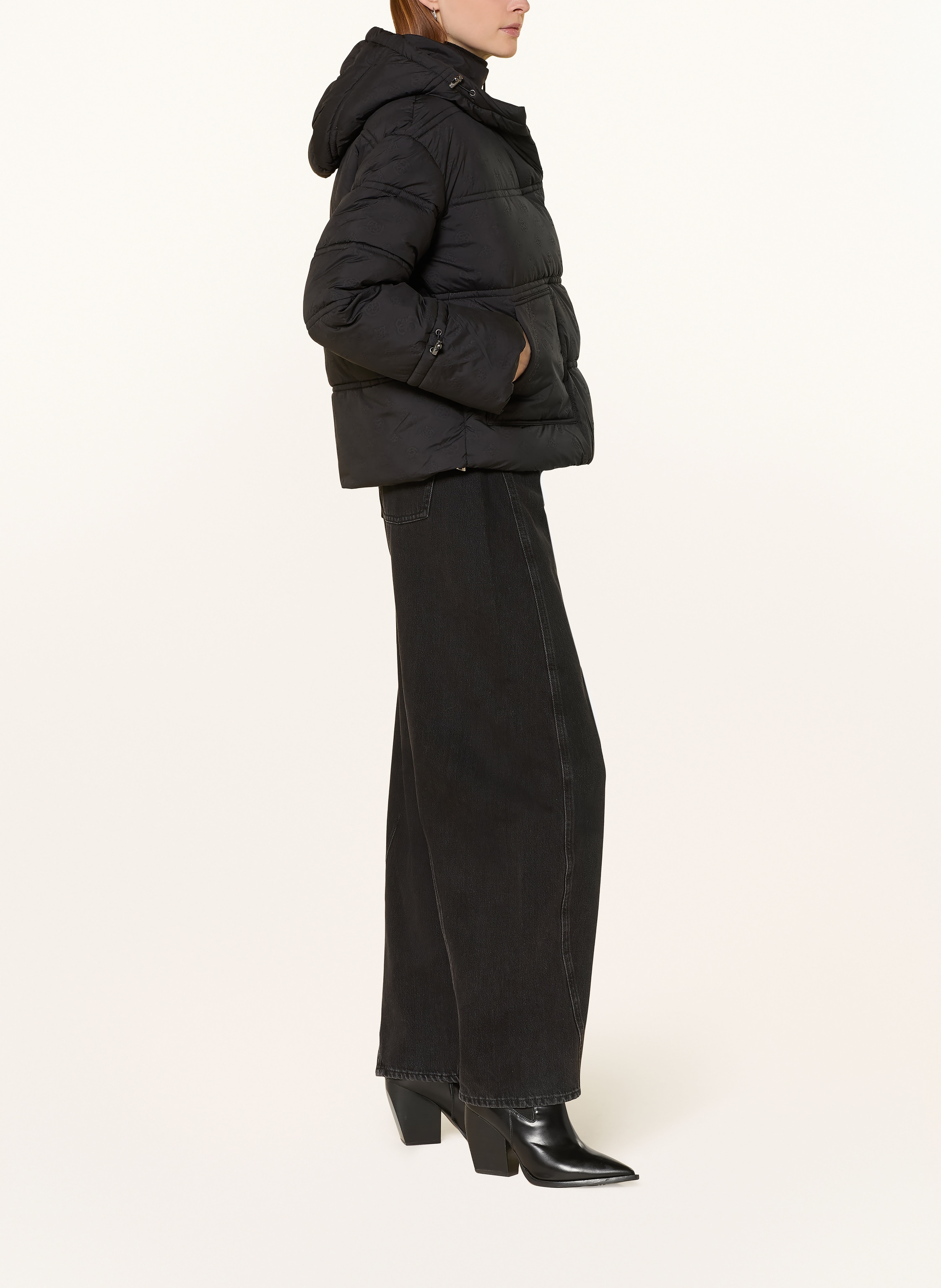 Thumbnail - Guess Steppjacke Daisy schwarz