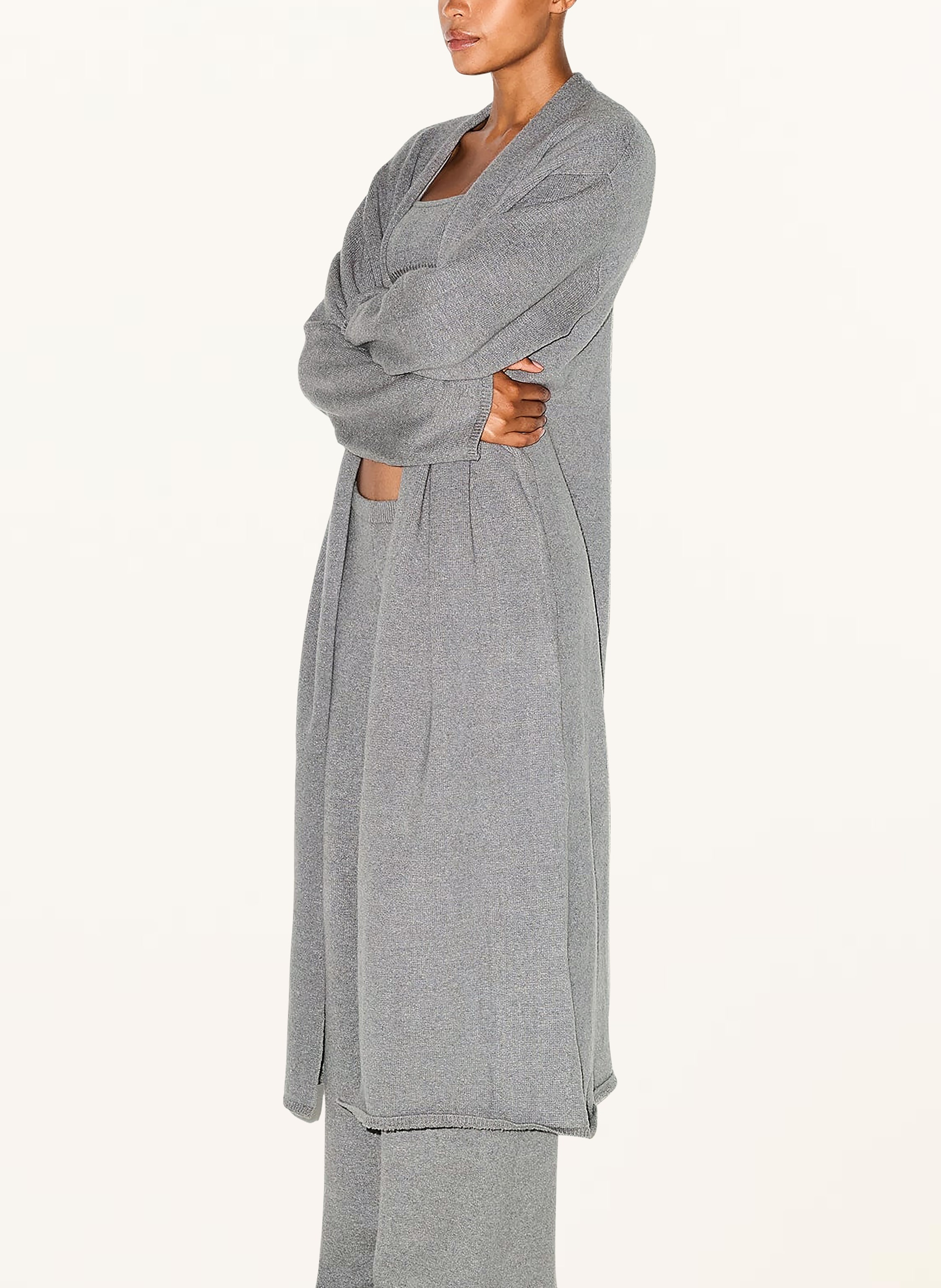 Thumbnail - Skims Lounge-Jacke Textured Knit grau