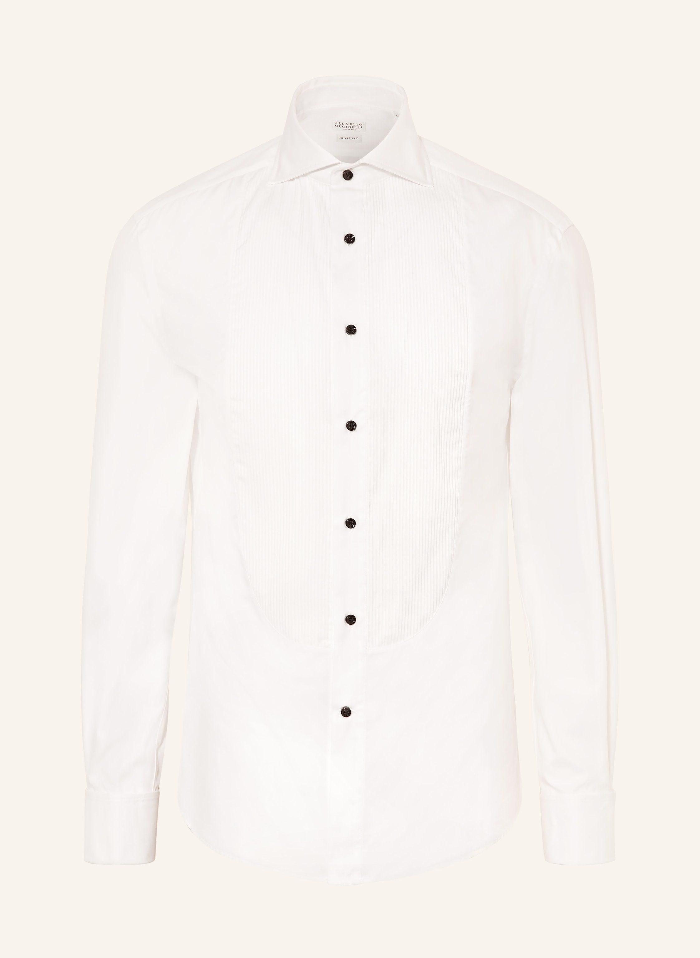 Brunello Cucinelli Brunello Cucinelli Smoking-Hemd Slim Fit weiss in WEISS