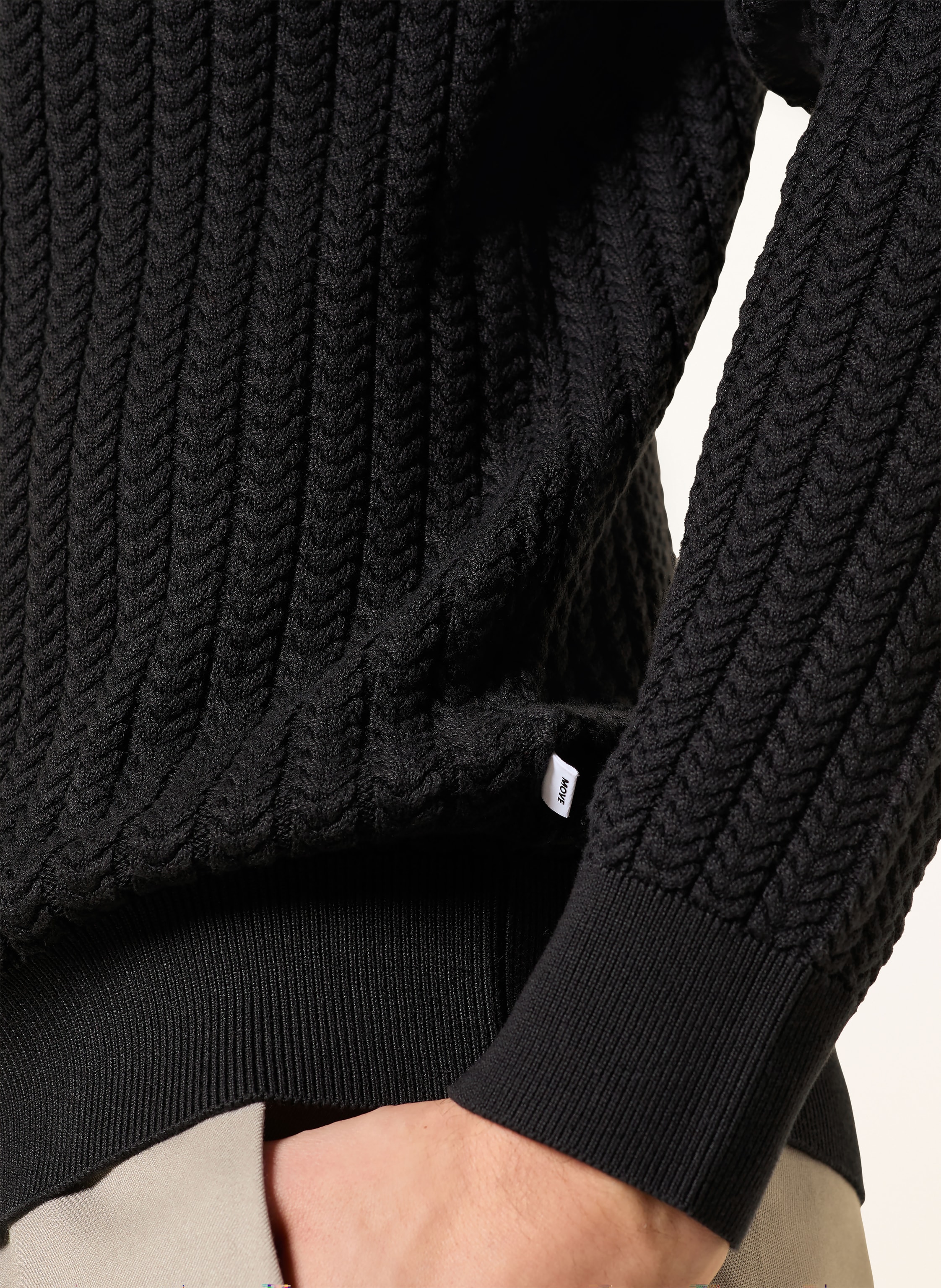 Thumbnail - Digel Move Rollkragenpullover Adelmo schwarz