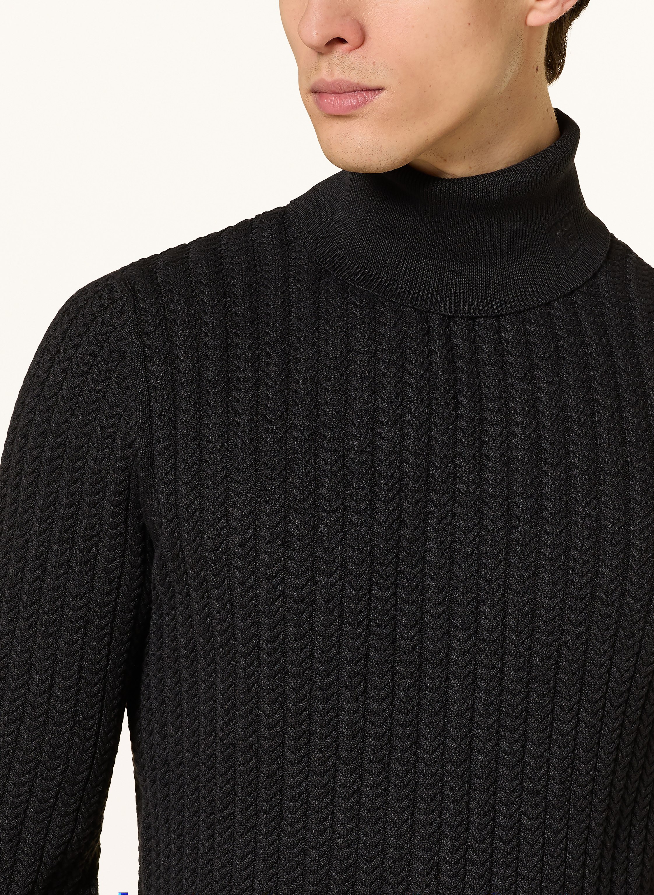 Thumbnail - Digel Move Rollkragenpullover Adelmo schwarz