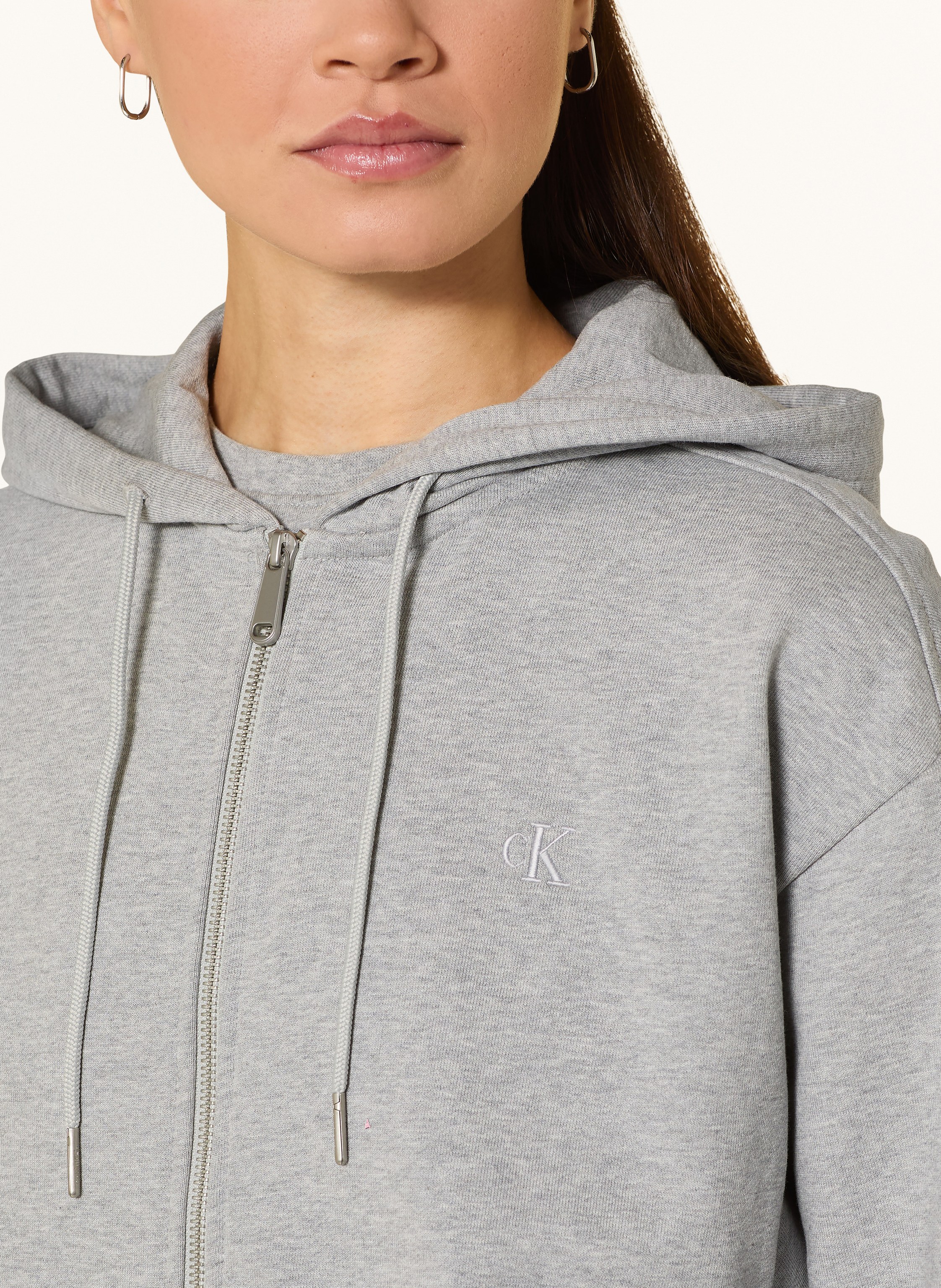 Thumbnail - Calvin Klein Jeans Sweatjacke grau