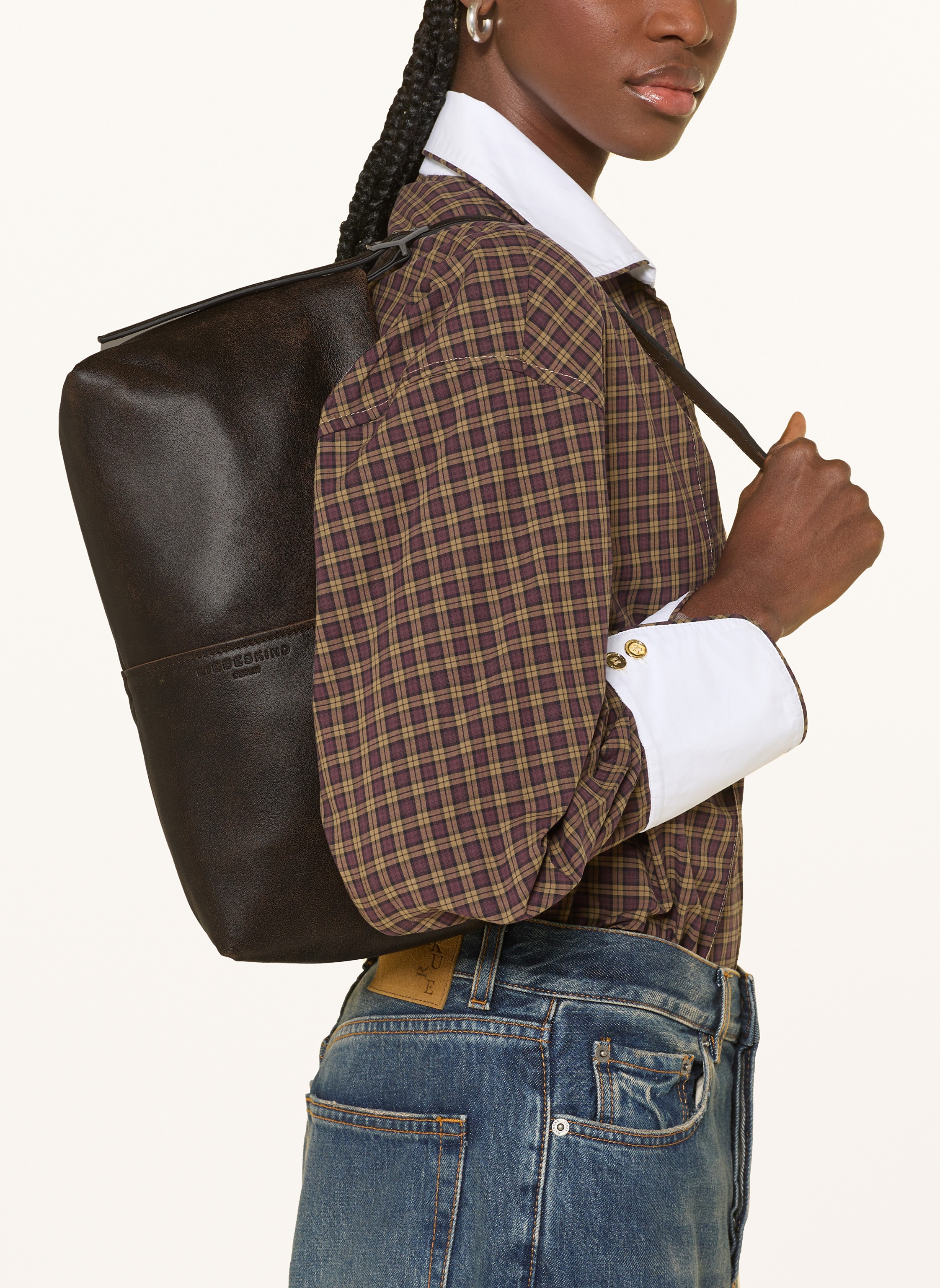 Thumbnail - Liebeskind Schultertasche Fiona Small braun