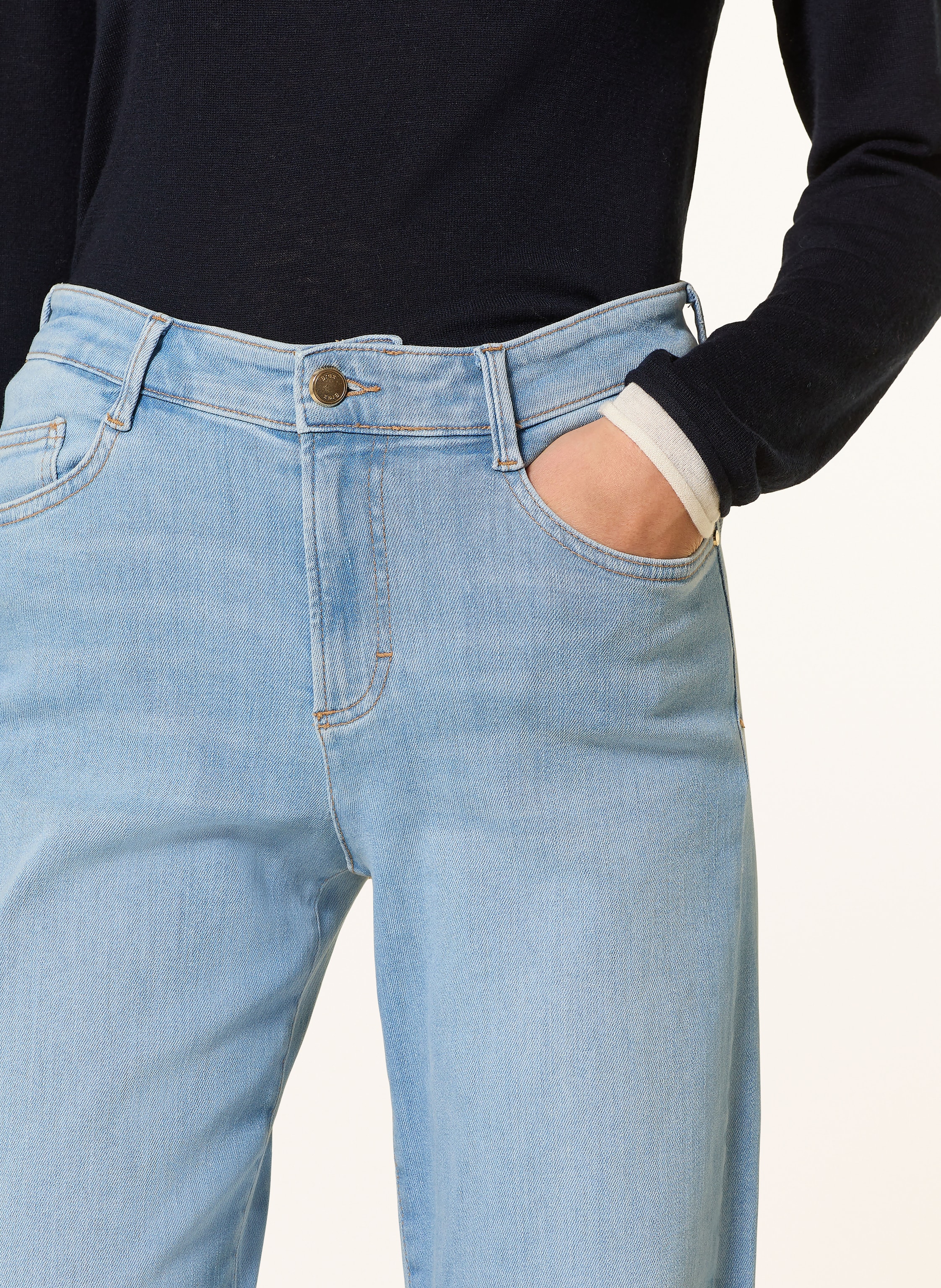 Thumbnail - Brax Wide Leg Jeans Maine blau