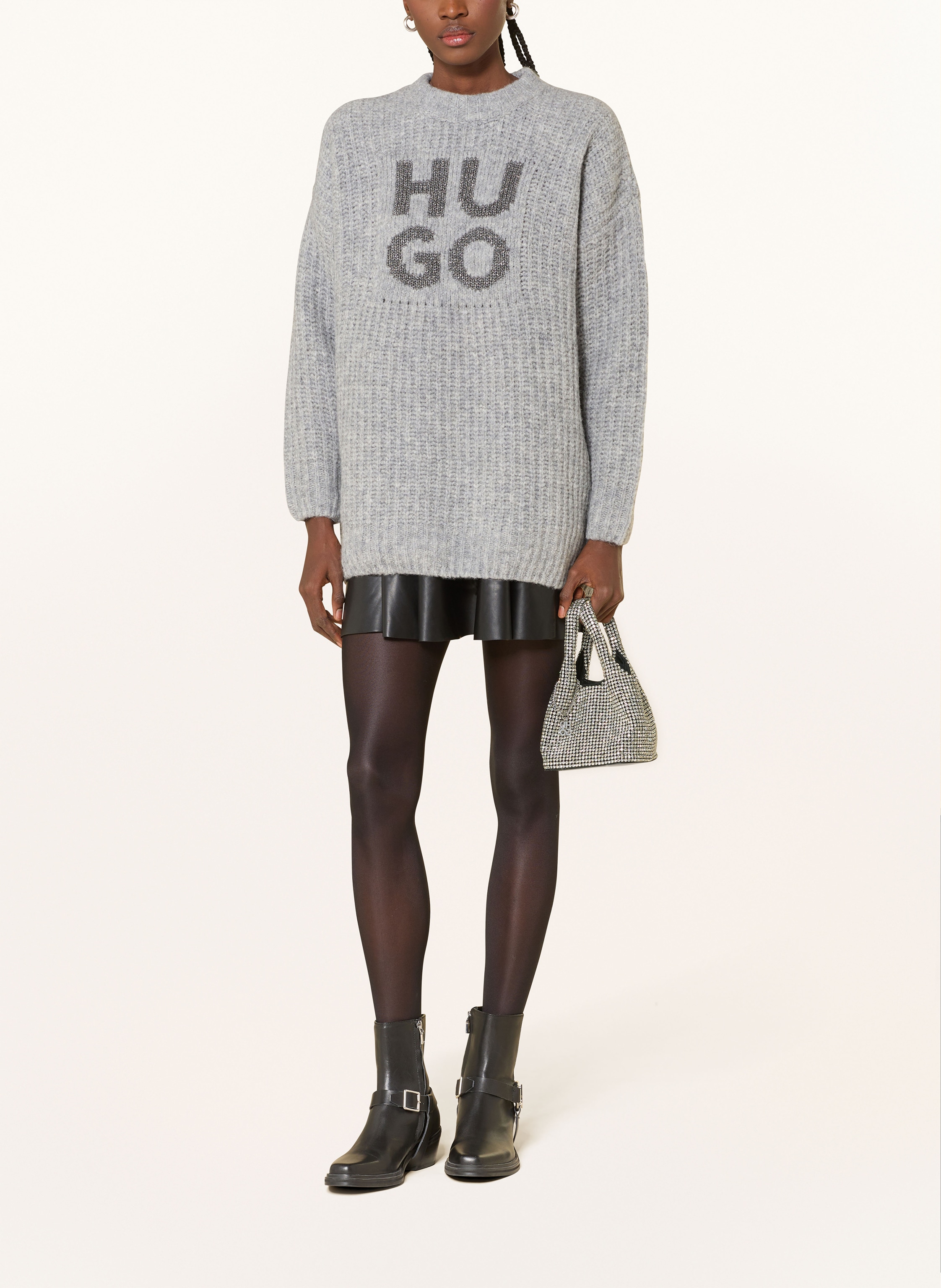 Thumbnail - Hugo Handtasche Liora Mit Schmucksteinen silber