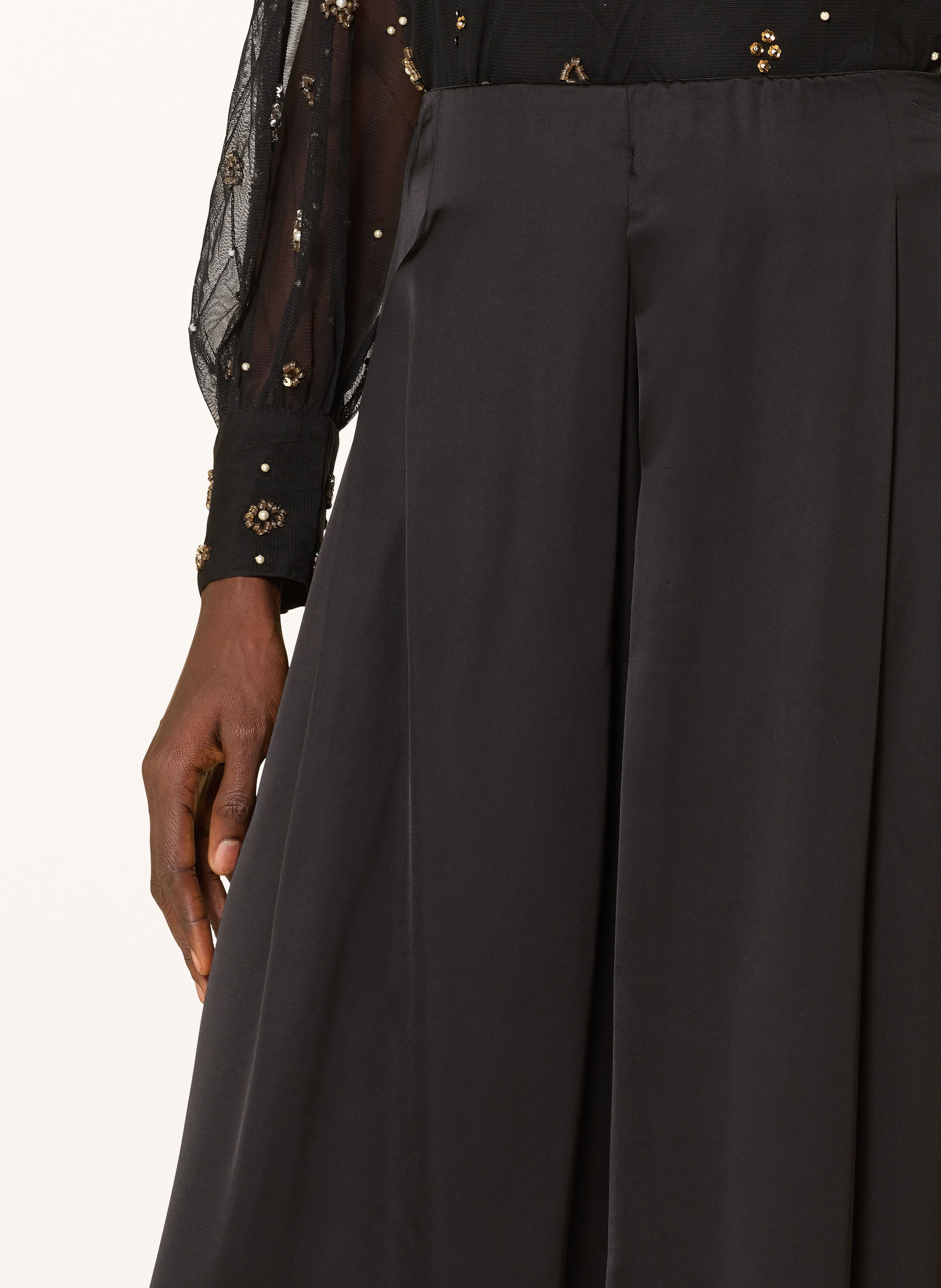 Thumbnail - Inwear Marlenehose Zumahiw Aus Satin schwarz