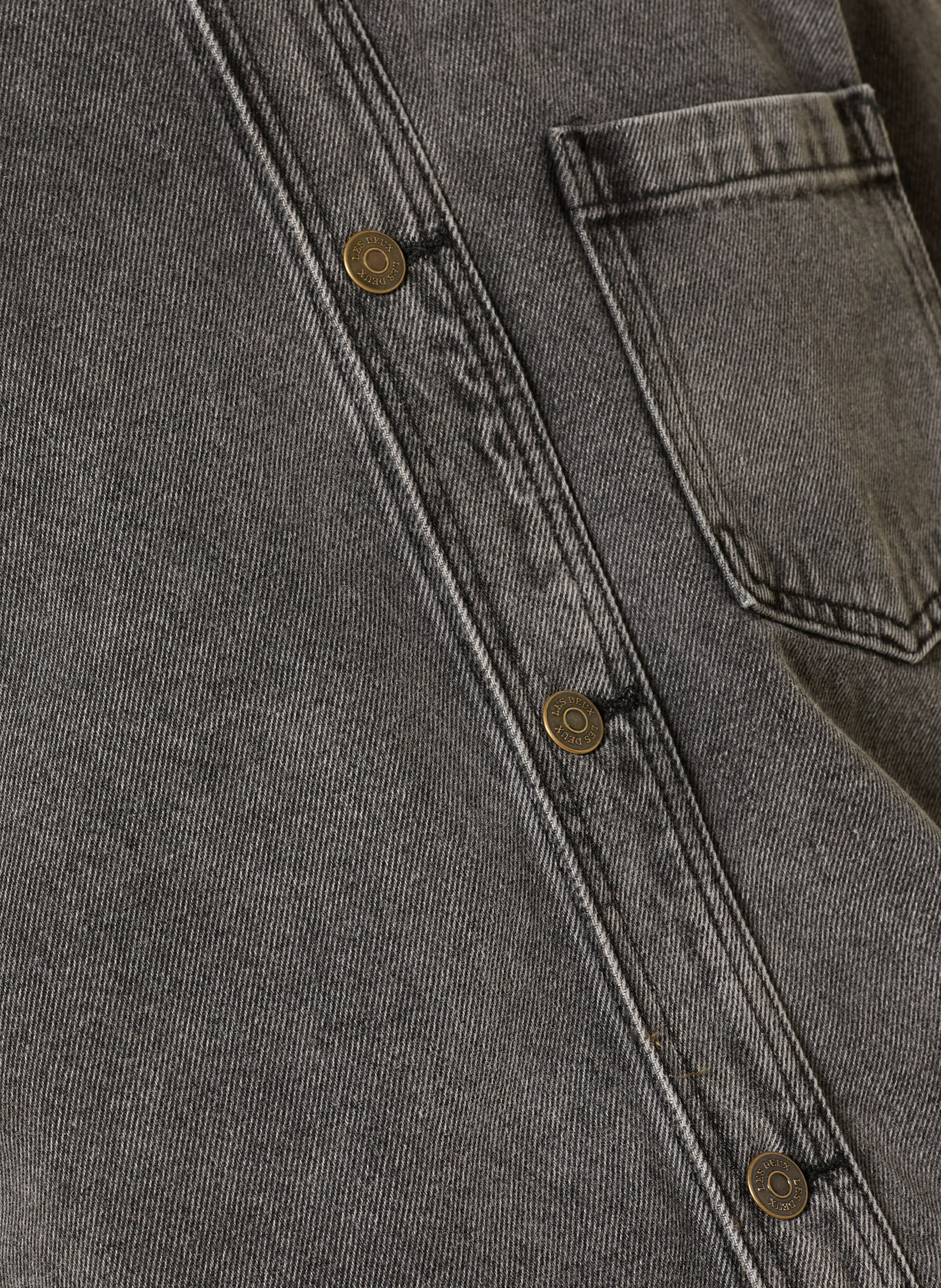 Thumbnail - Les Deux Jeans-Overshirt Loan grau
