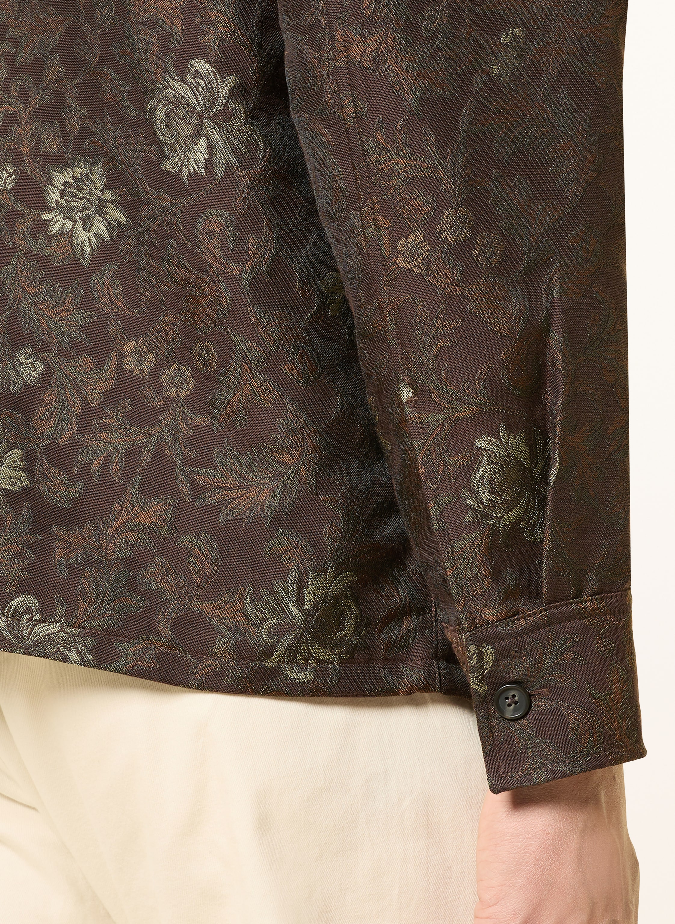 Thumbnail - Les Deux Jacquard-Overjacket Kaleb braun