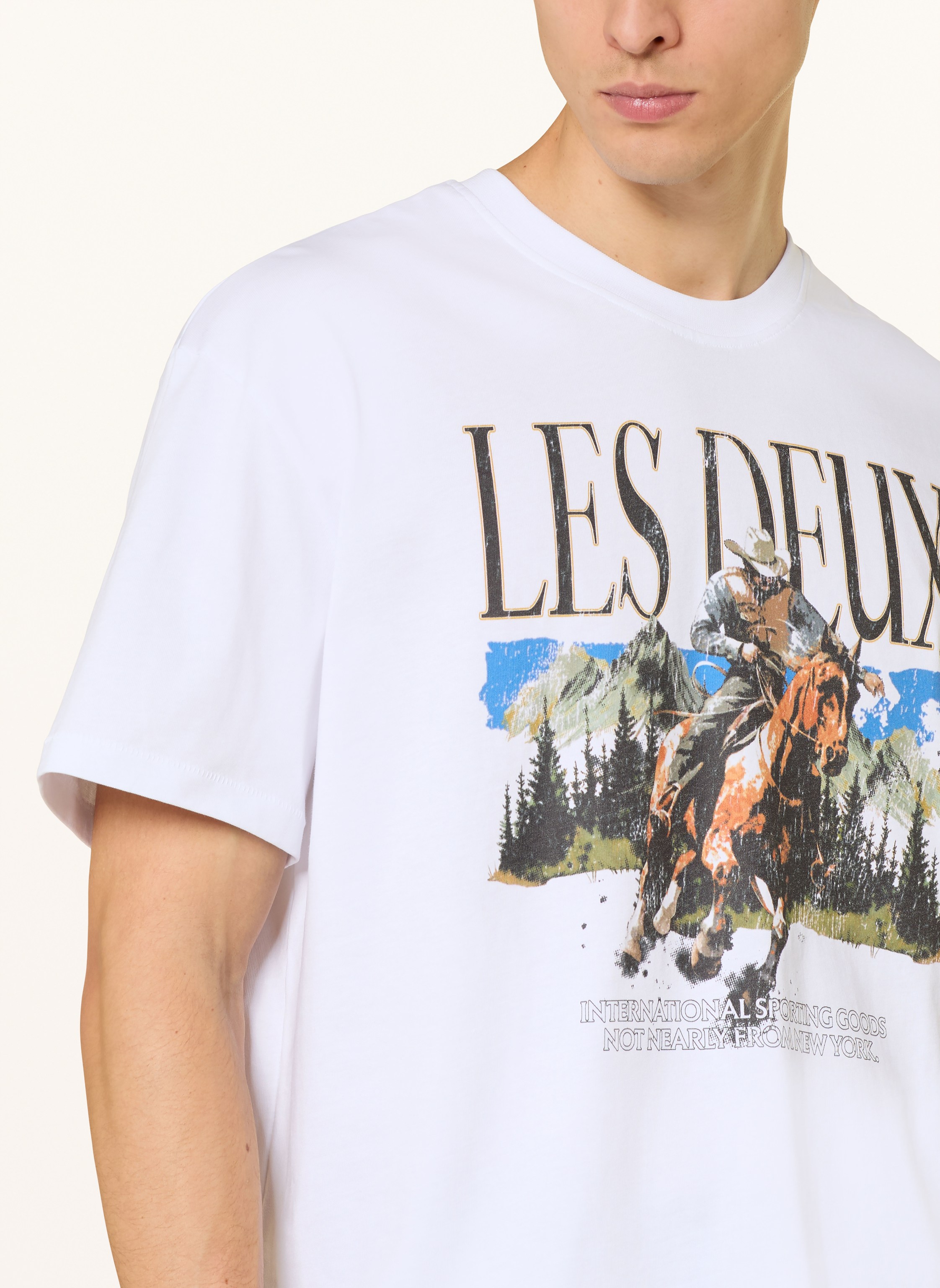 Thumbnail - Les Deux T-Shirt Cole weiss