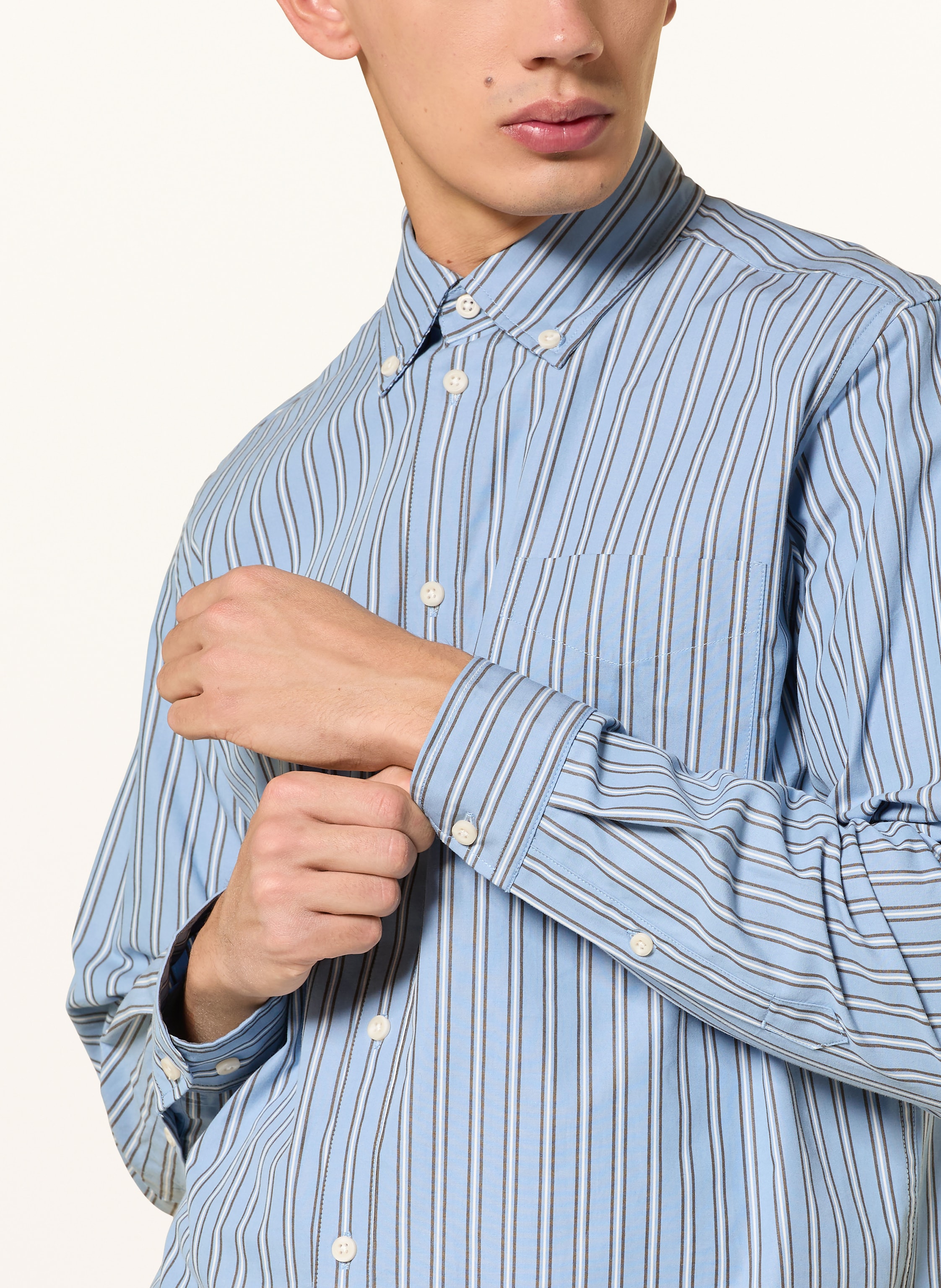 Thumbnail - Les Deux Hemd Kent Loose Fit blau