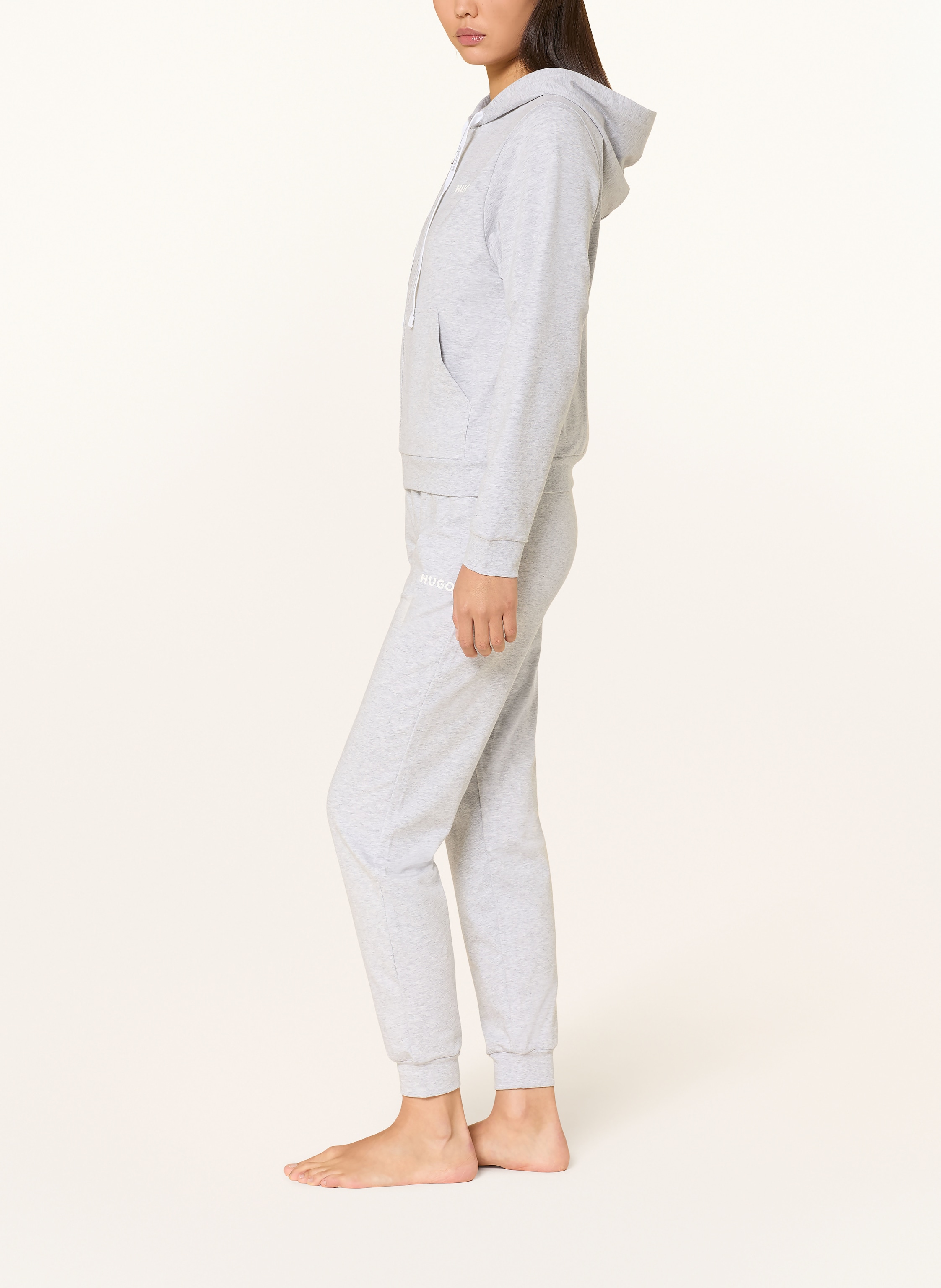 Thumbnail - Hugo Lounge-Sweatjacke grau