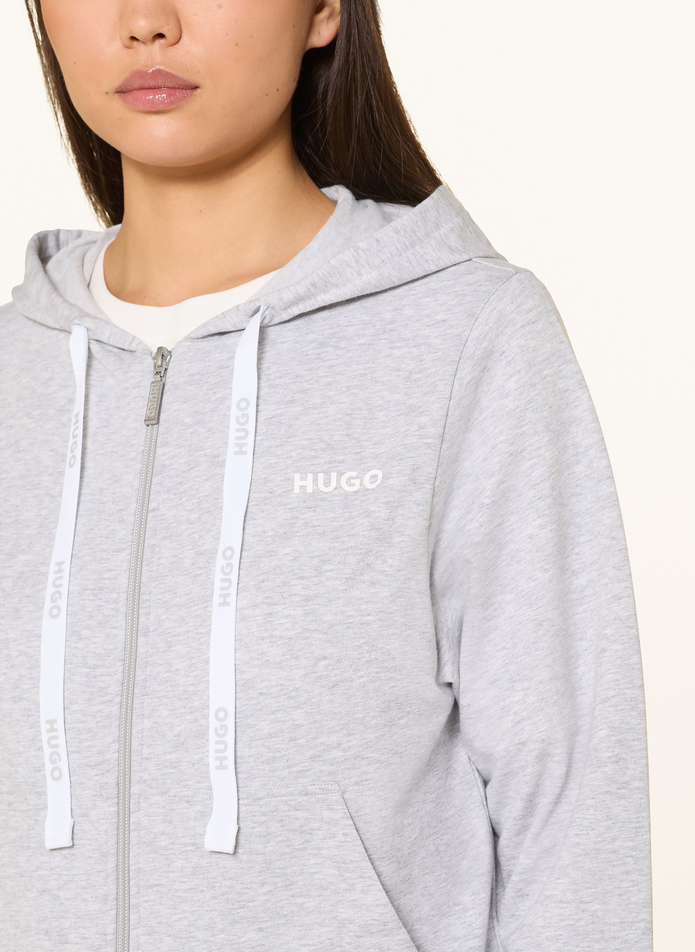 Thumbnail - Hugo Lounge-Sweatjacke grau