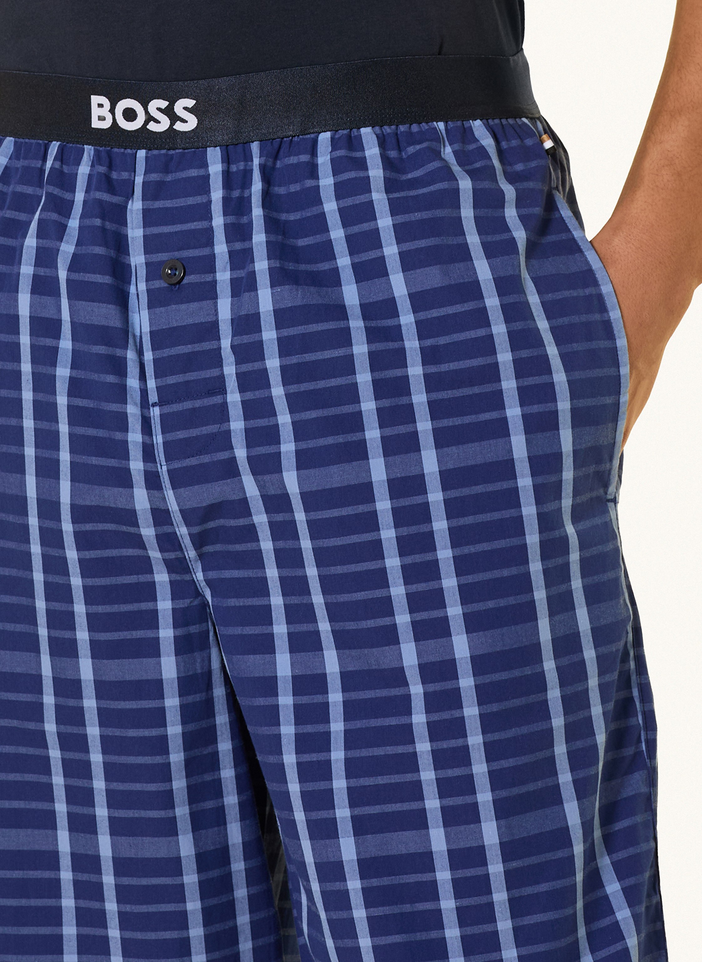 Thumbnail - Boss Schlafanzug Easy Long blau