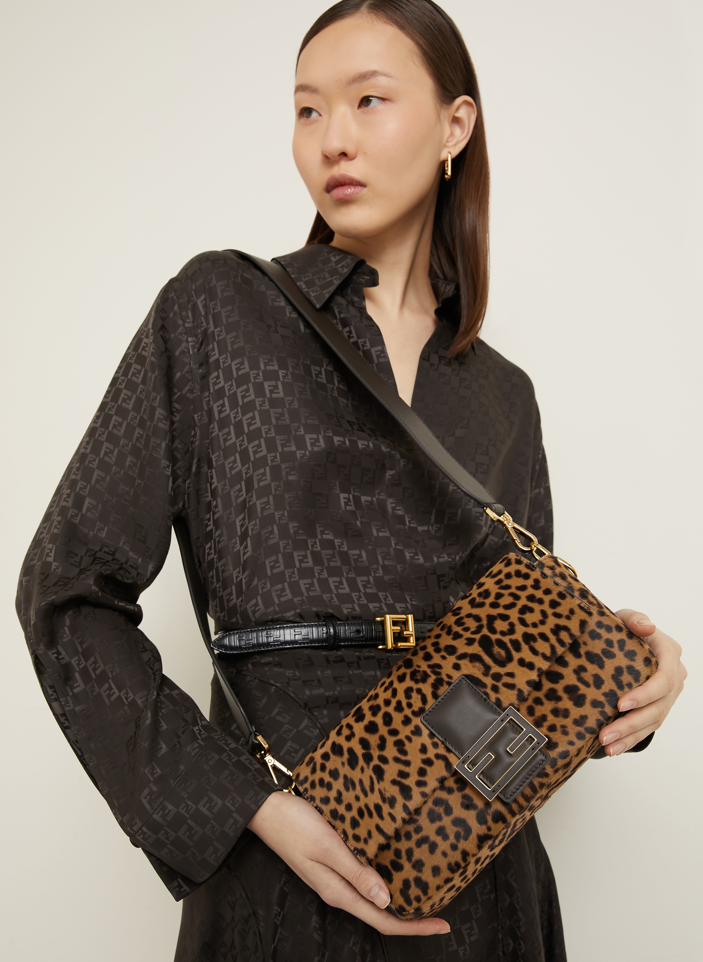 Thumbnail - Fendi Handtasche Baguette braun