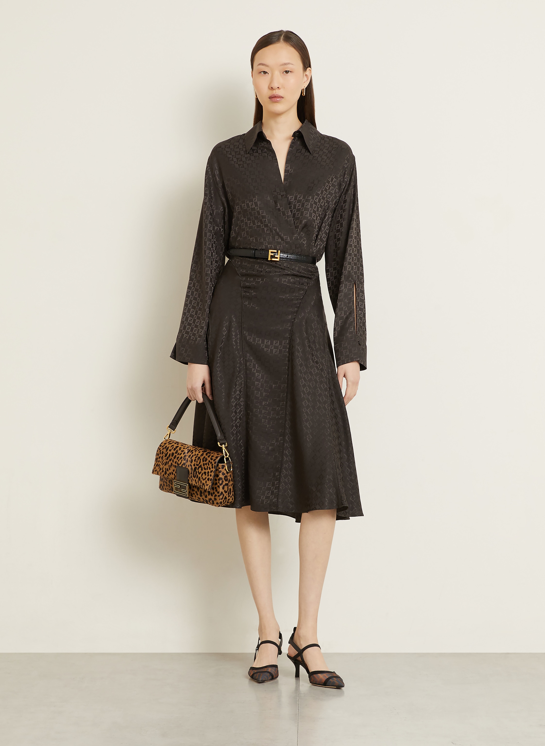 Thumbnail - Fendi Handtasche Baguette braun