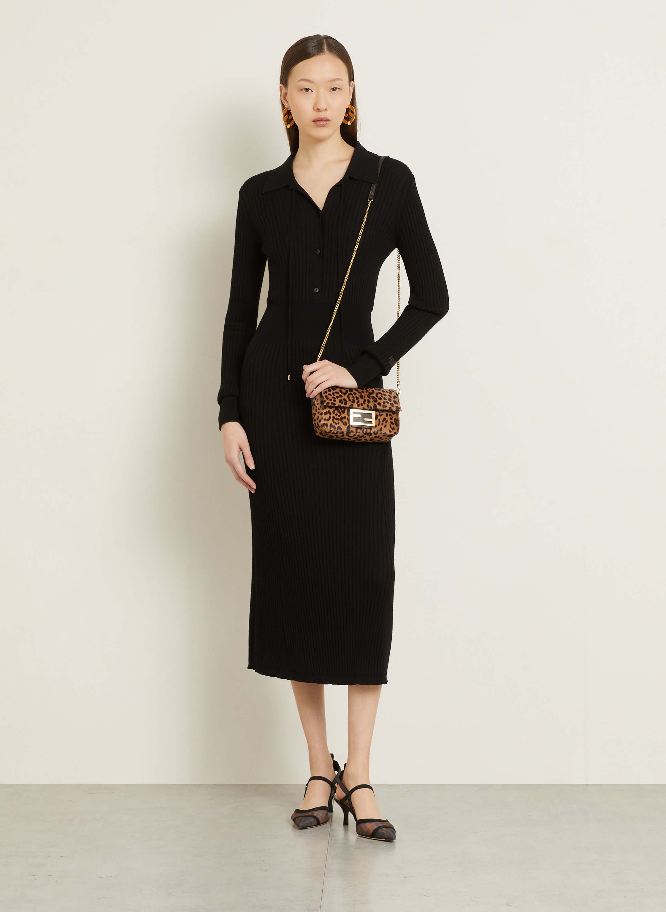 Thumbnail - Fendi Handtasche Baguette Mini braun